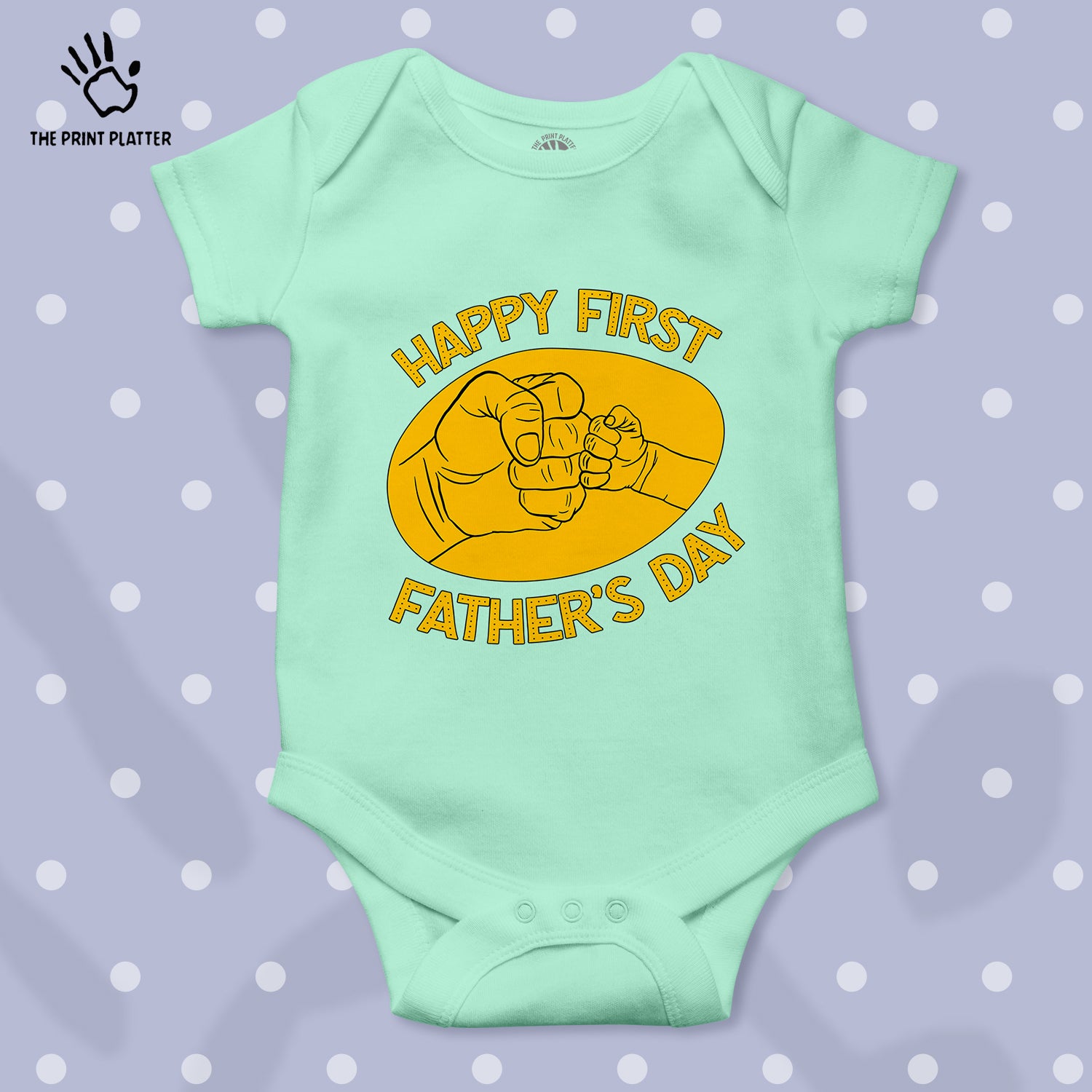 Happy First Father's Day Unisex Half Sleeve Romper