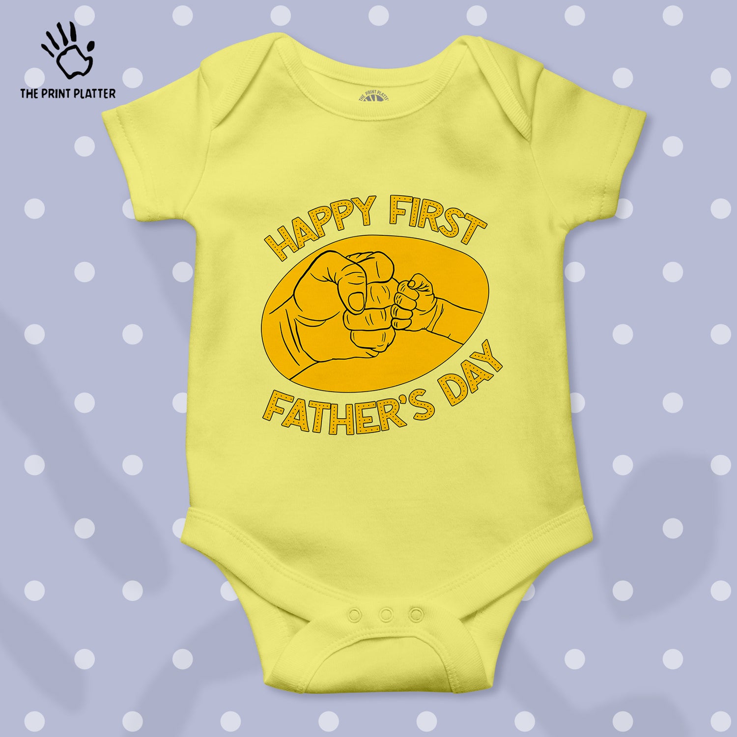 Happy First Father's Day Unisex Half Sleeve Romper