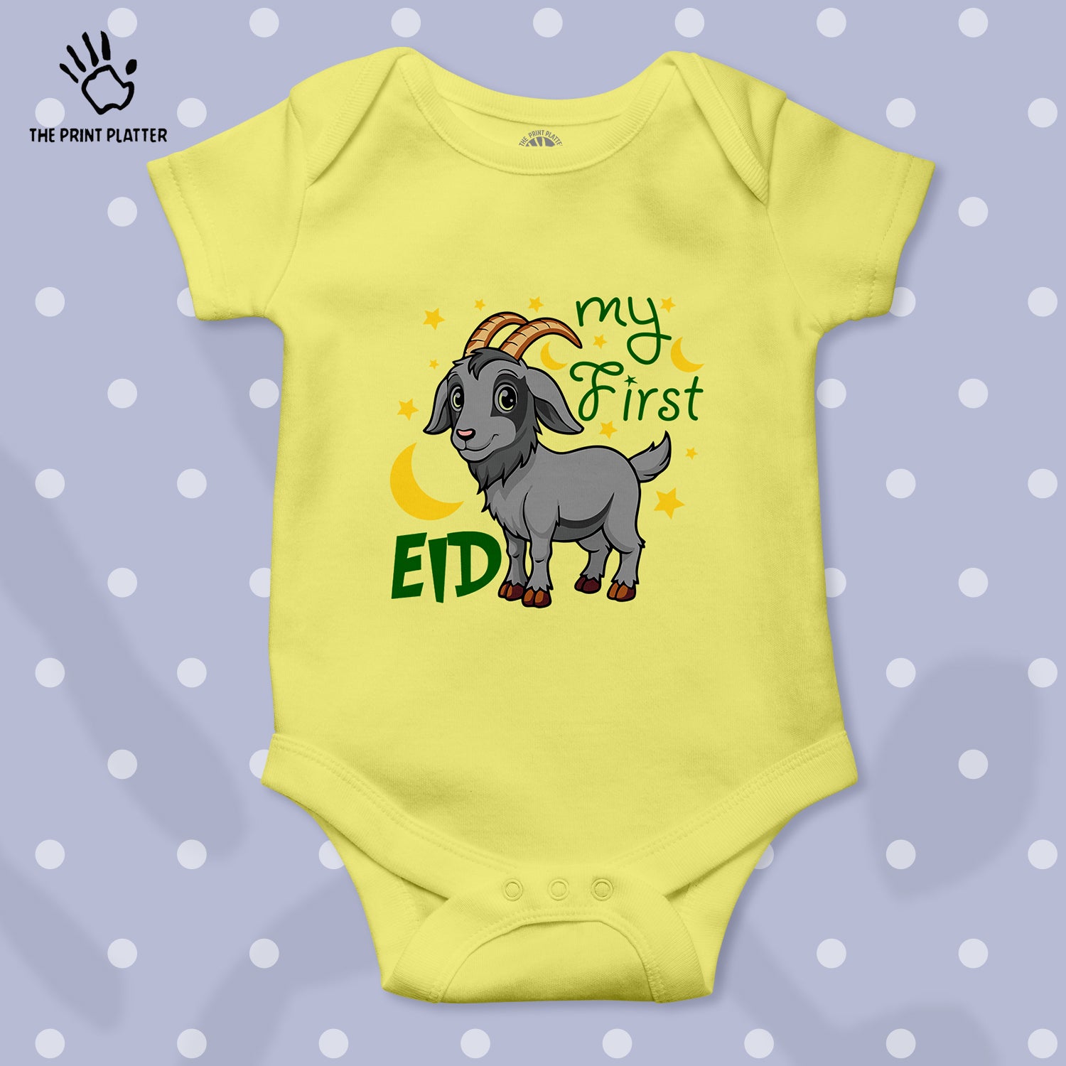 My First Eid  Unisex Half Sleeve Romper