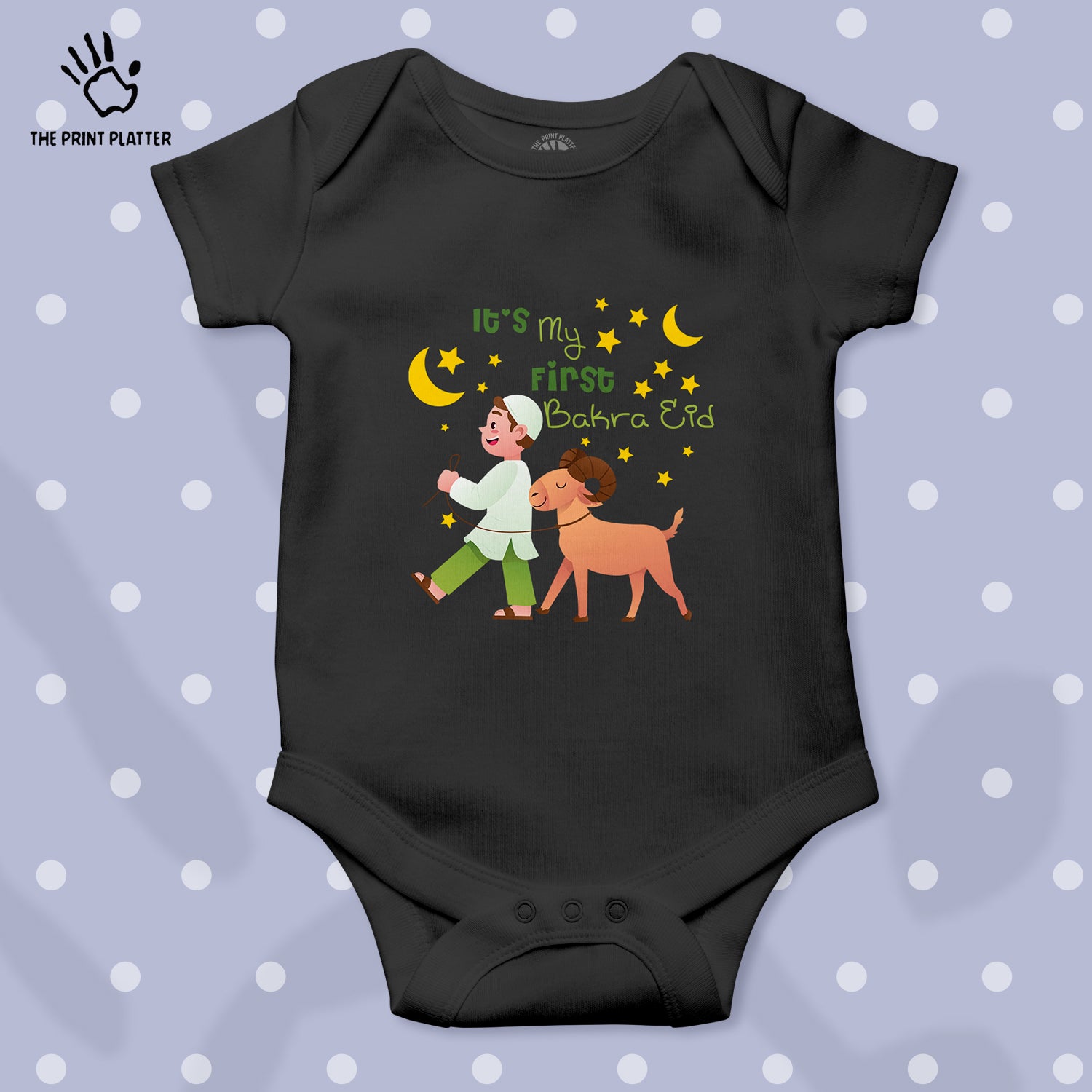 It's My First Bakra Eid Unisex Half Sleeve Romper