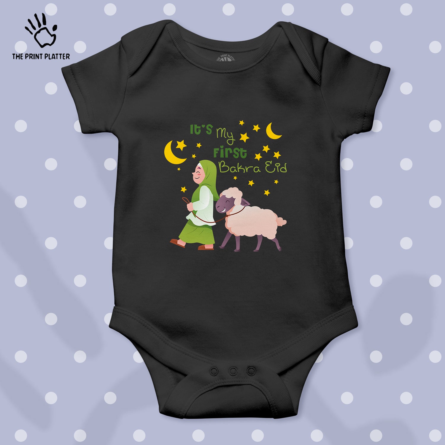 It's My First Bakra Eid Unisex Half Sleeve Romper