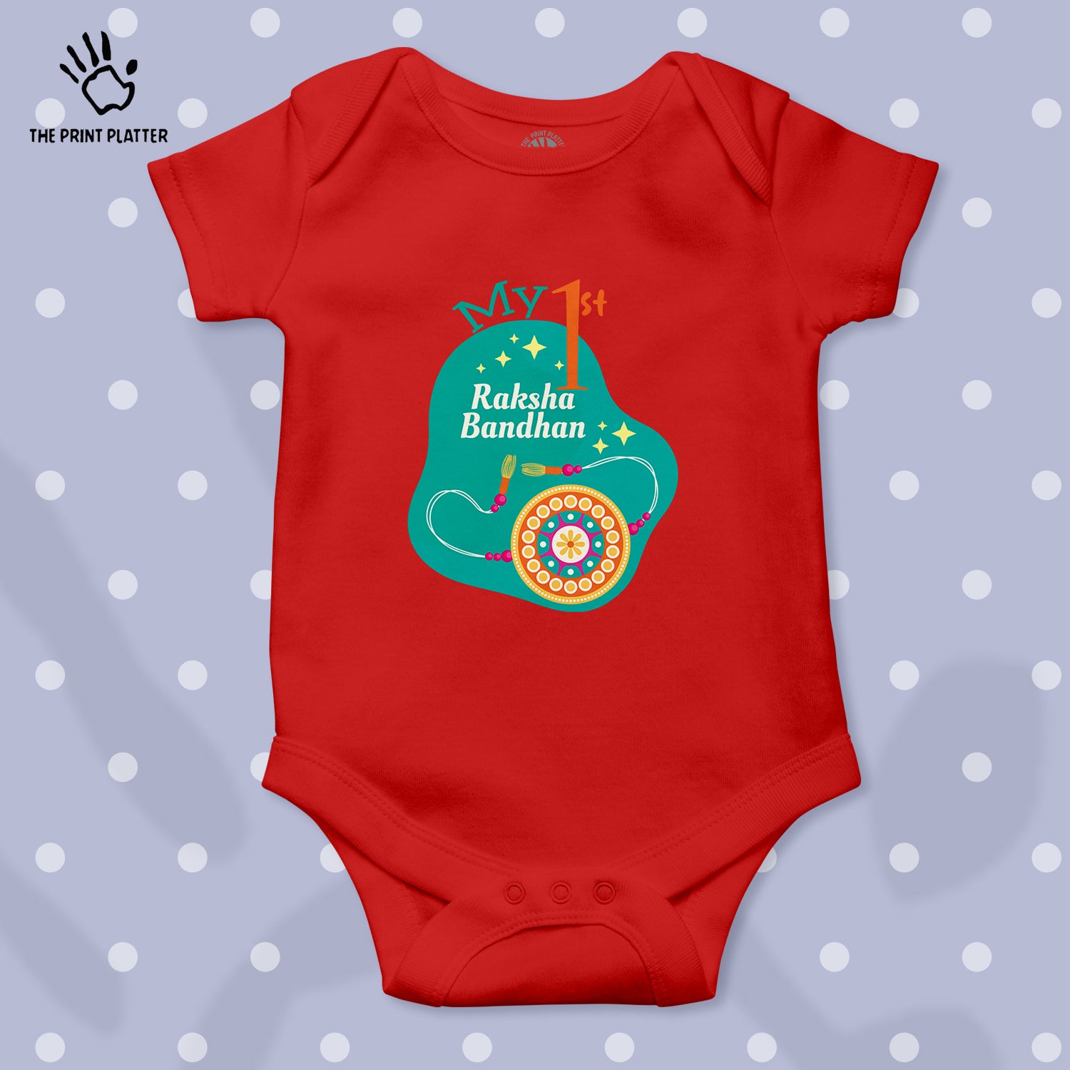 My 1st Raksha Bandhan Unisex Half Sleeve Romper