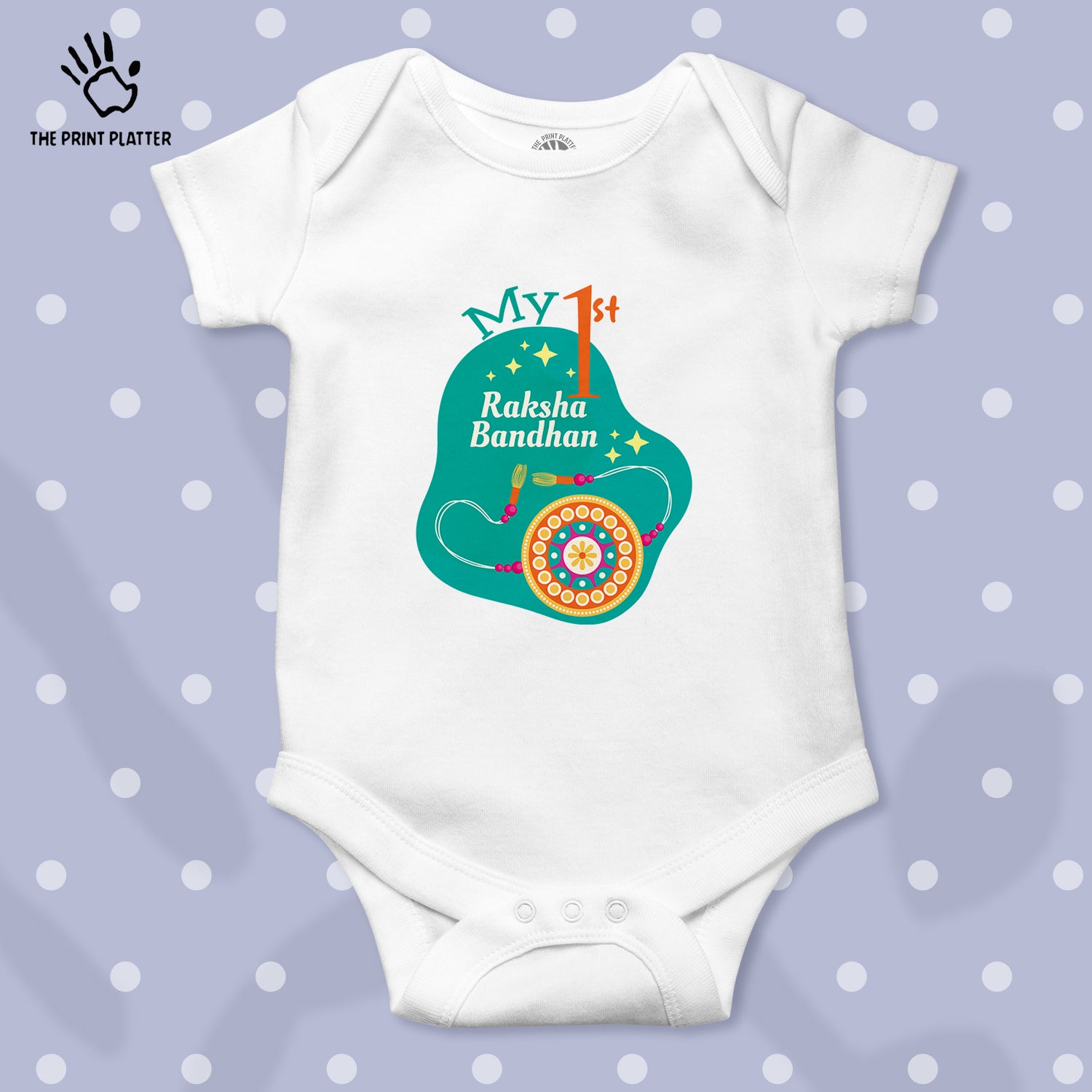 My 1st Raksha Bandhan Unisex Half Sleeve Romper