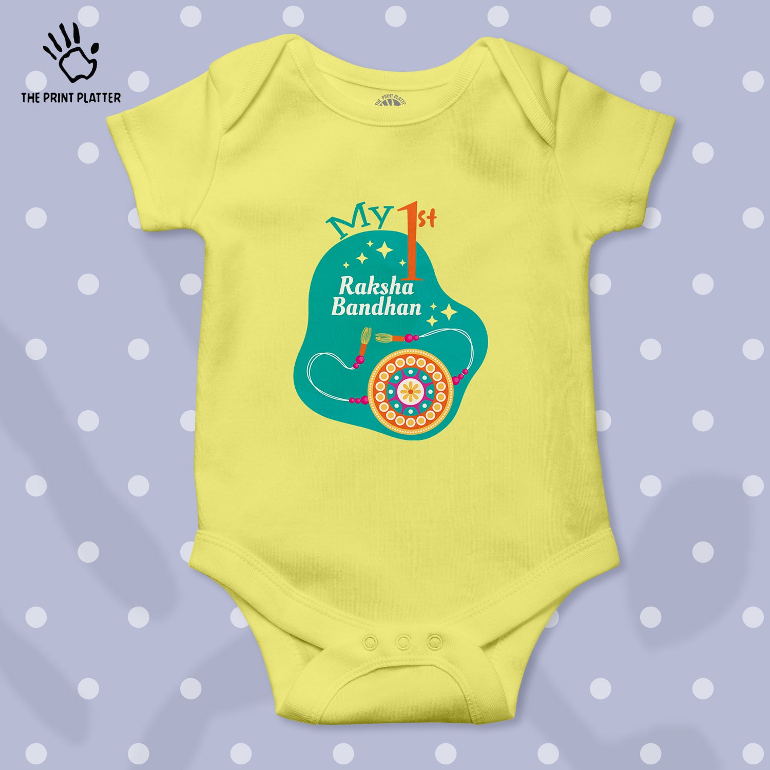 My 1st Raksha Bandhan Unisex Half Sleeve Romper