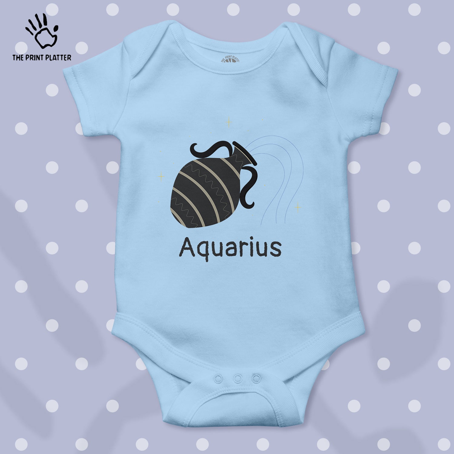 Aquarius - Zodiac Unisex Half Sleeve Romper