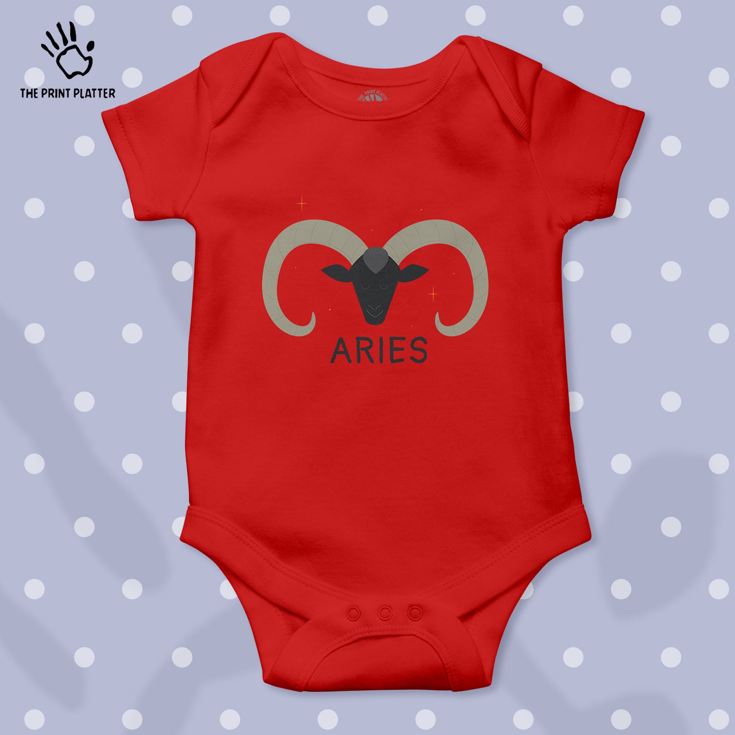 Aries - Zodiac Unisex Half Sleeve Romper