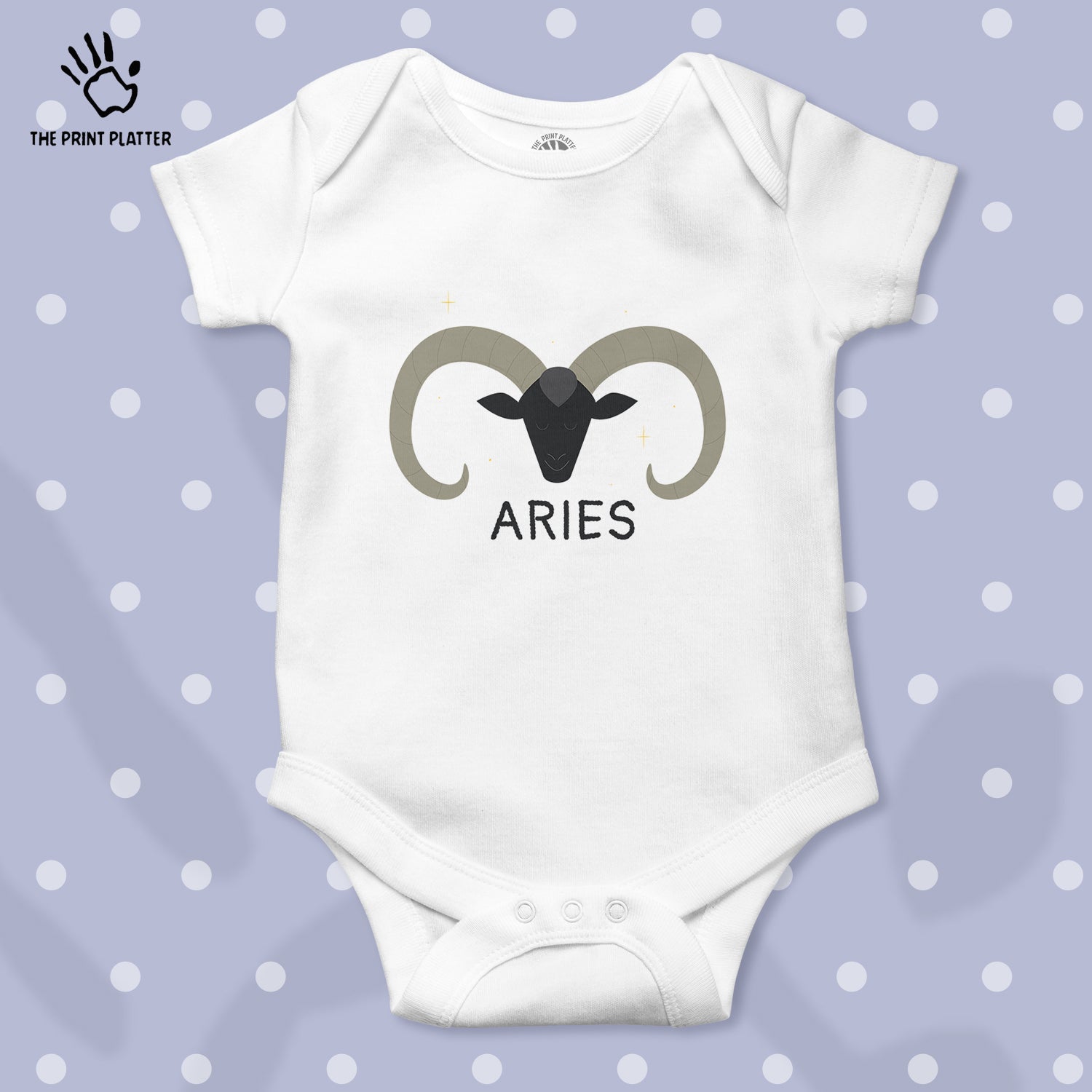 Aries - Zodiac Unisex Half Sleeve Romper