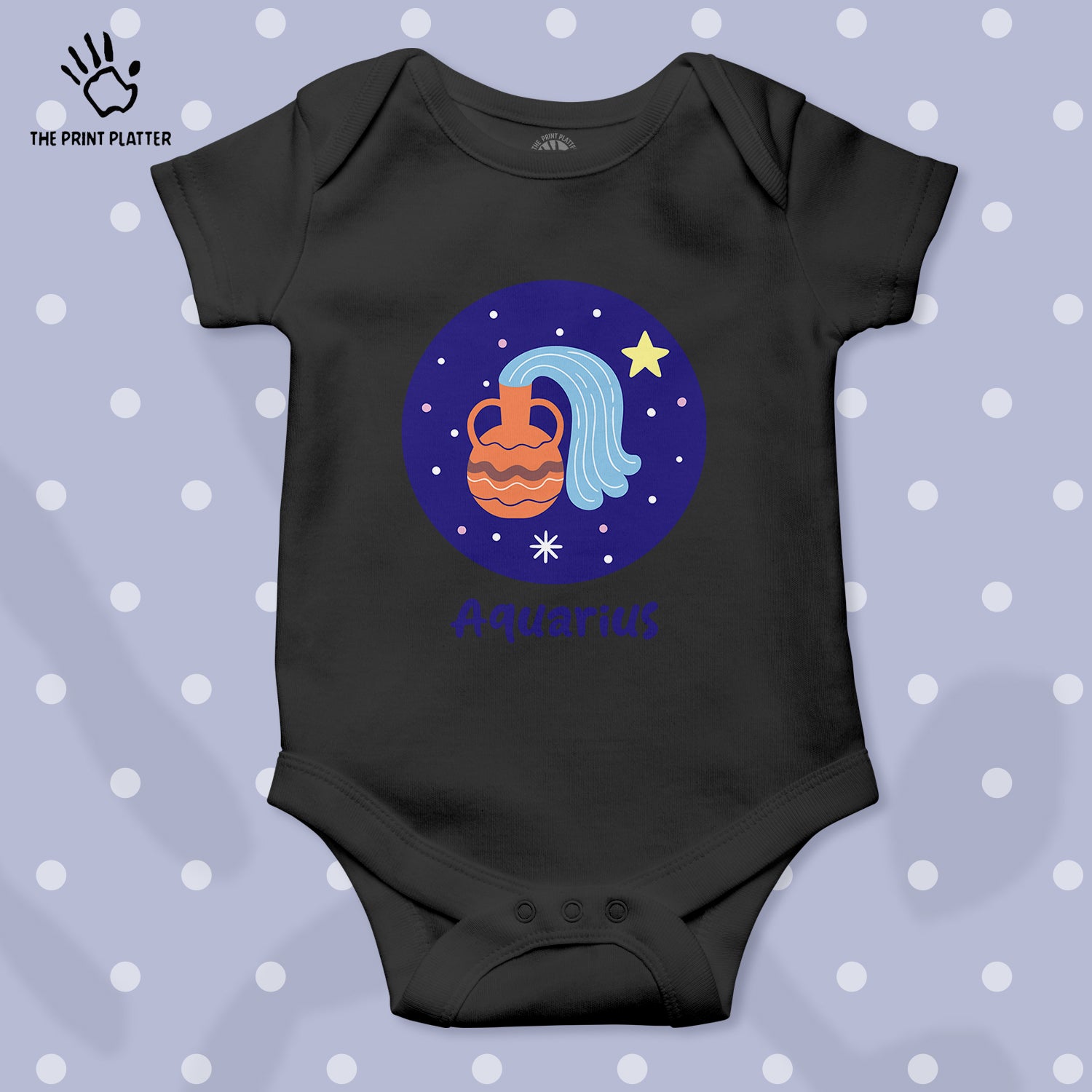 Aquarius - Zodiac Unisex Half Sleeve Romper