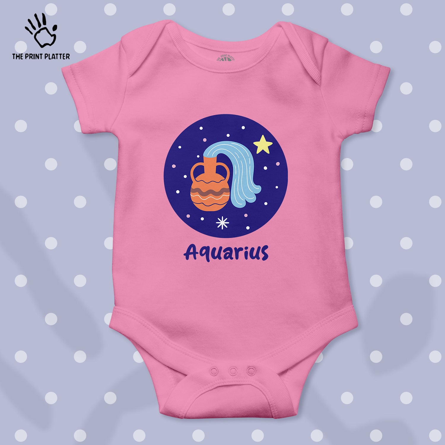 Aquarius - Zodiac Unisex Half Sleeve Romper