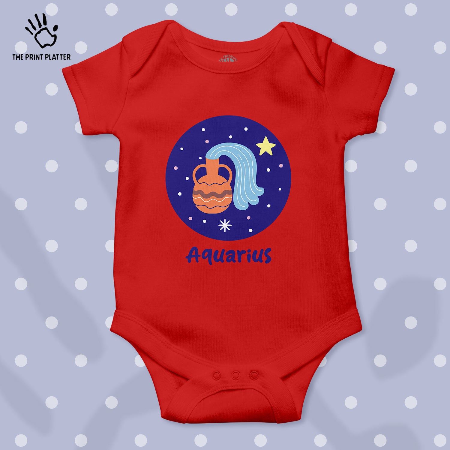 Aquarius - Zodiac Unisex Half Sleeve Romper