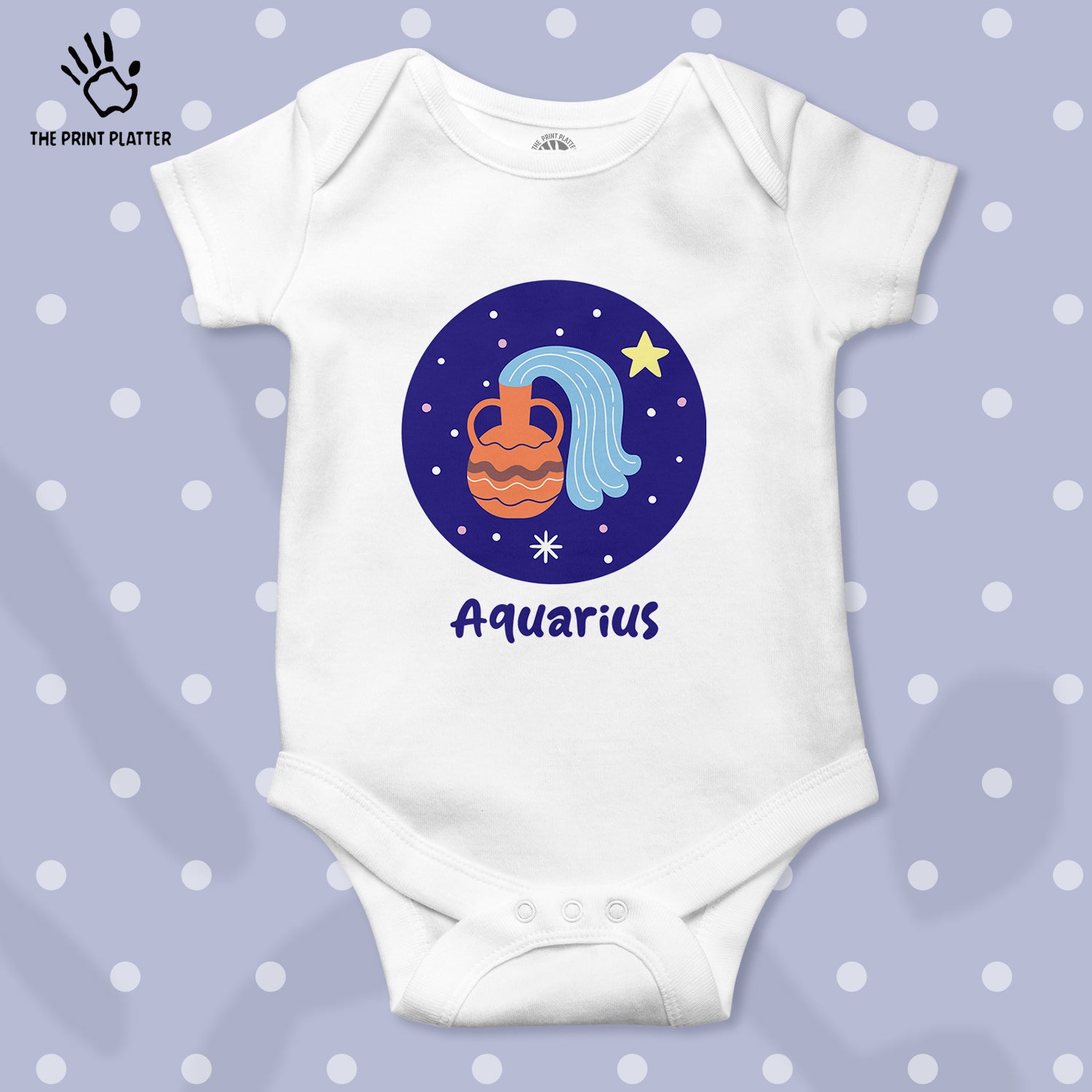 Aquarius - Zodiac Unisex Half Sleeve Romper