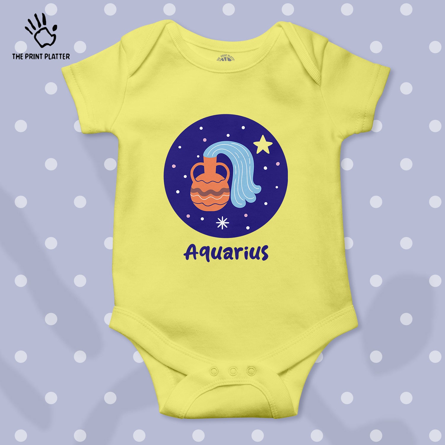 Aquarius - Zodiac Unisex Half Sleeve Romper