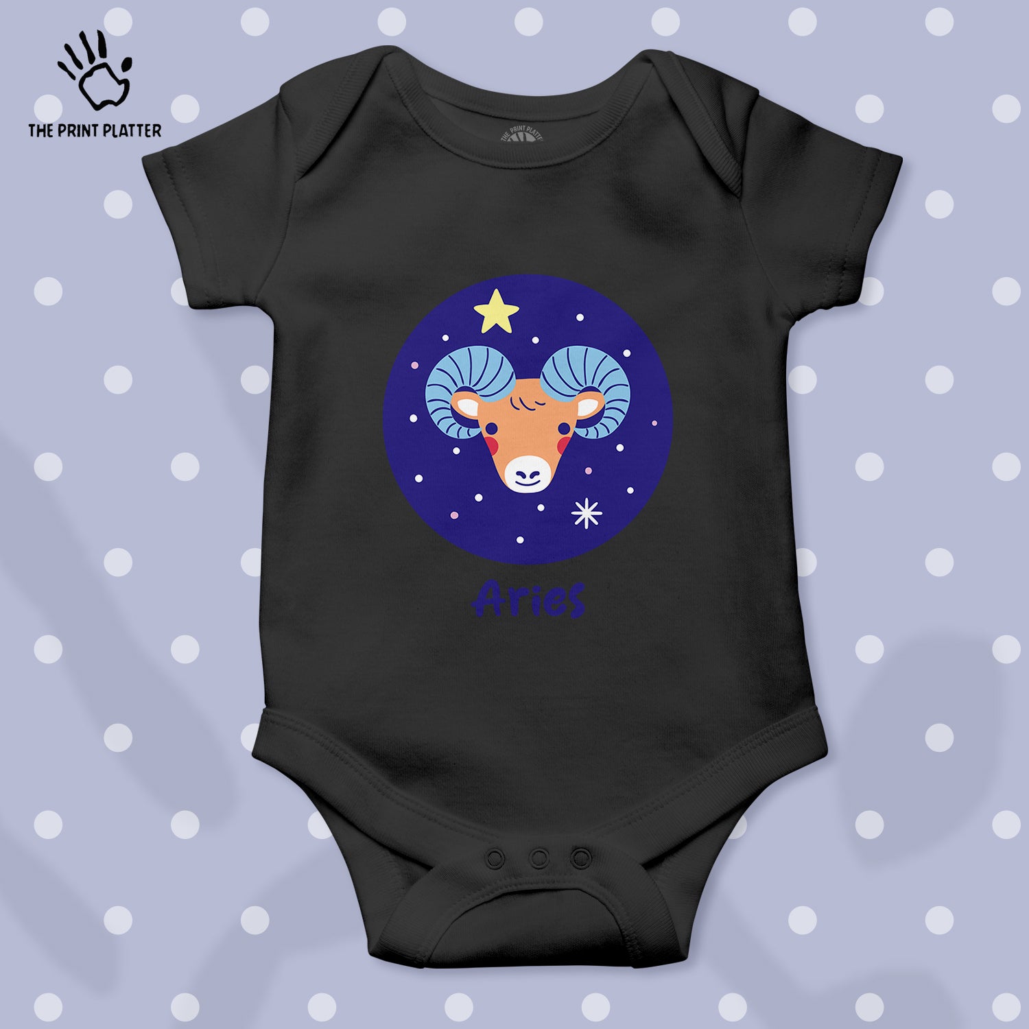 Aries - Zodiac Unisex Half Sleeve Romper