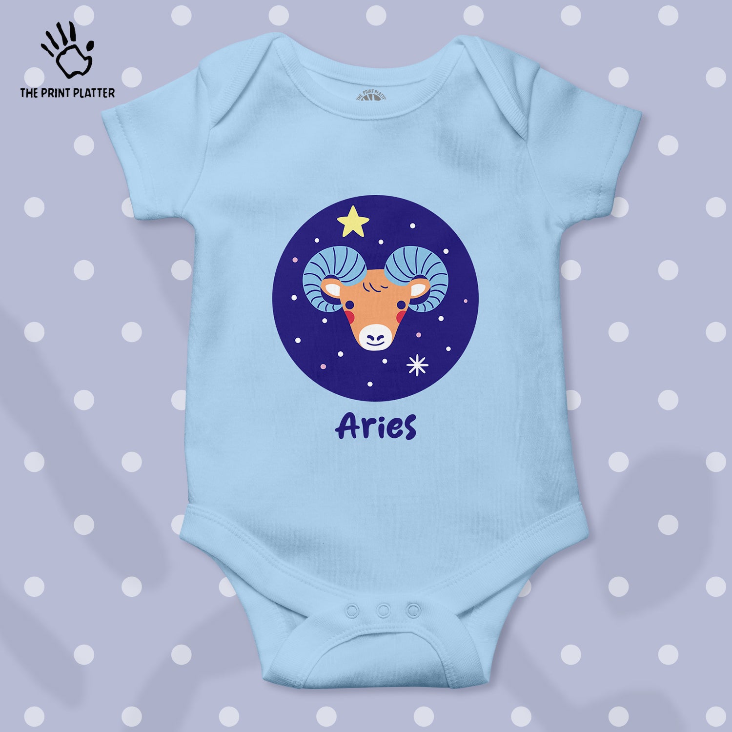 Aries - Zodiac Unisex Half Sleeve Romper