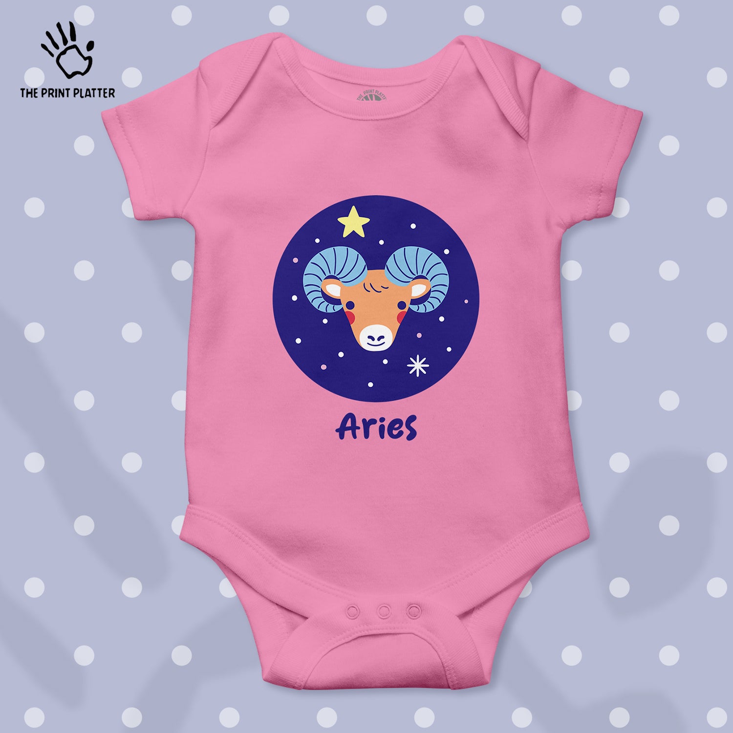 Aries - Zodiac Unisex Half Sleeve Romper