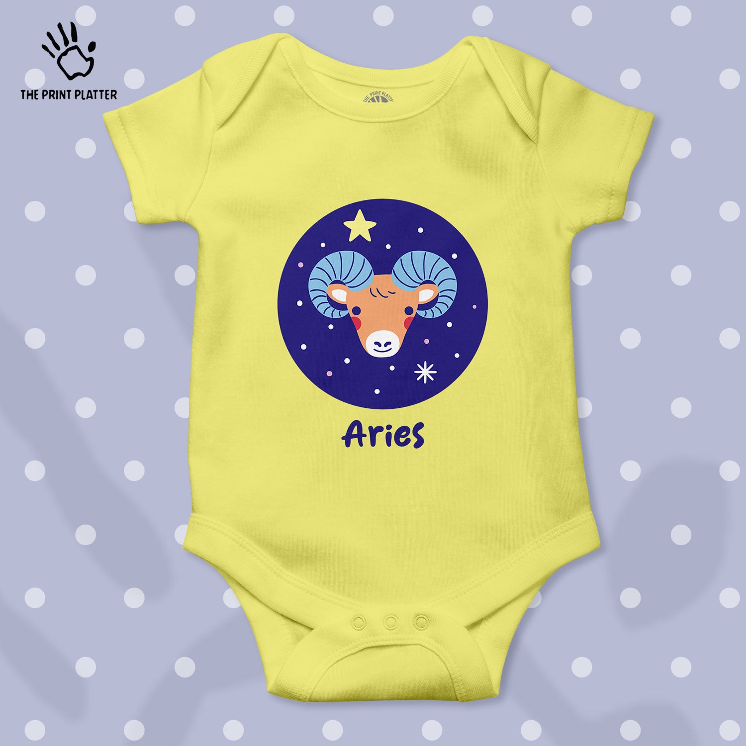 Aries - Zodiac Unisex Half Sleeve Romper