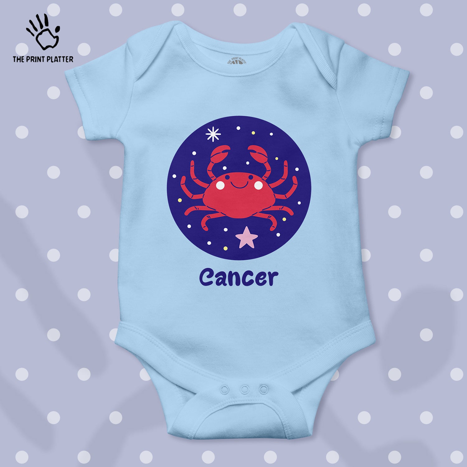 Cancer - Zodiac Unisex Half Sleeve Romper