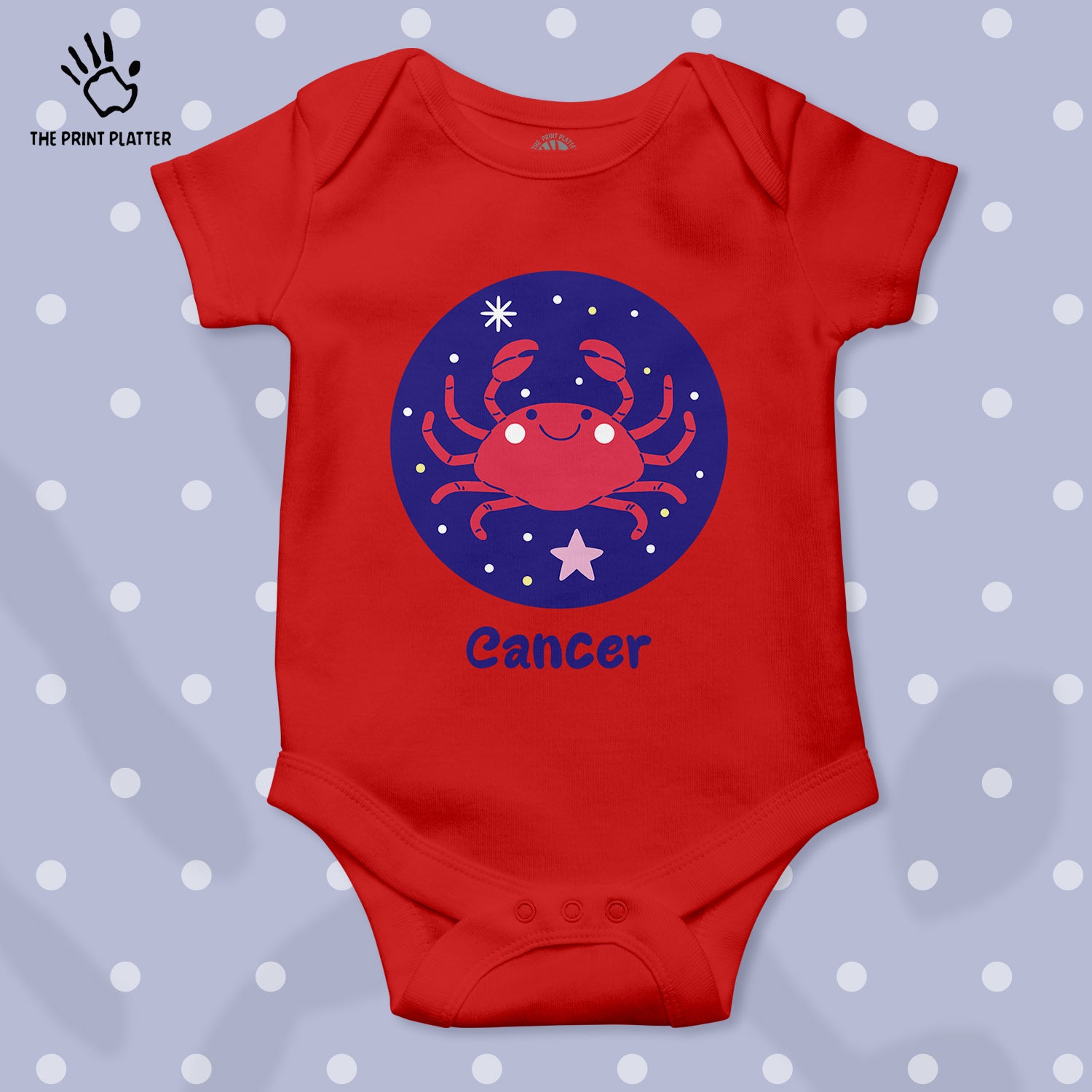 Cancer - Zodiac Unisex Half Sleeve Romper