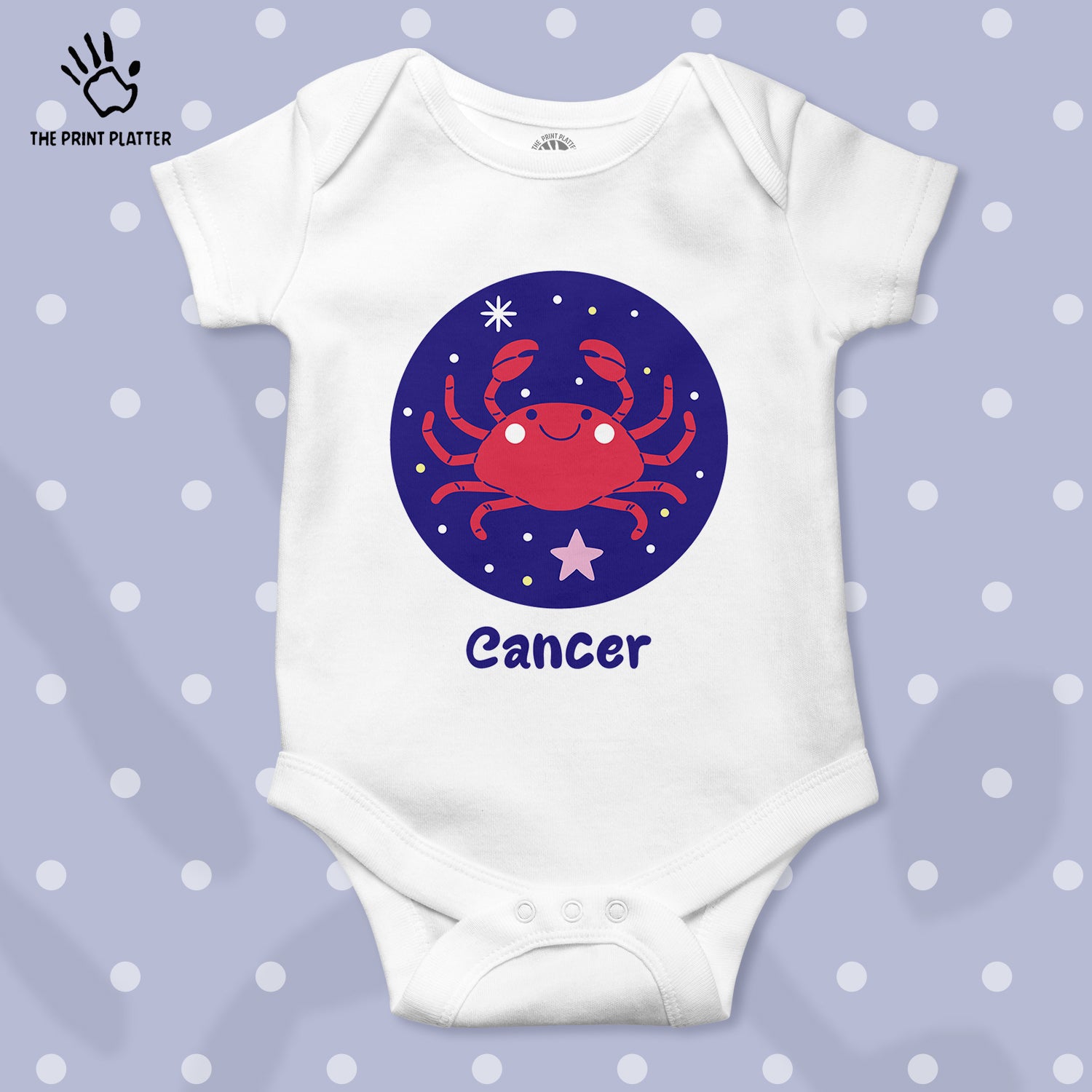 Cancer - Zodiac Unisex Half Sleeve Romper