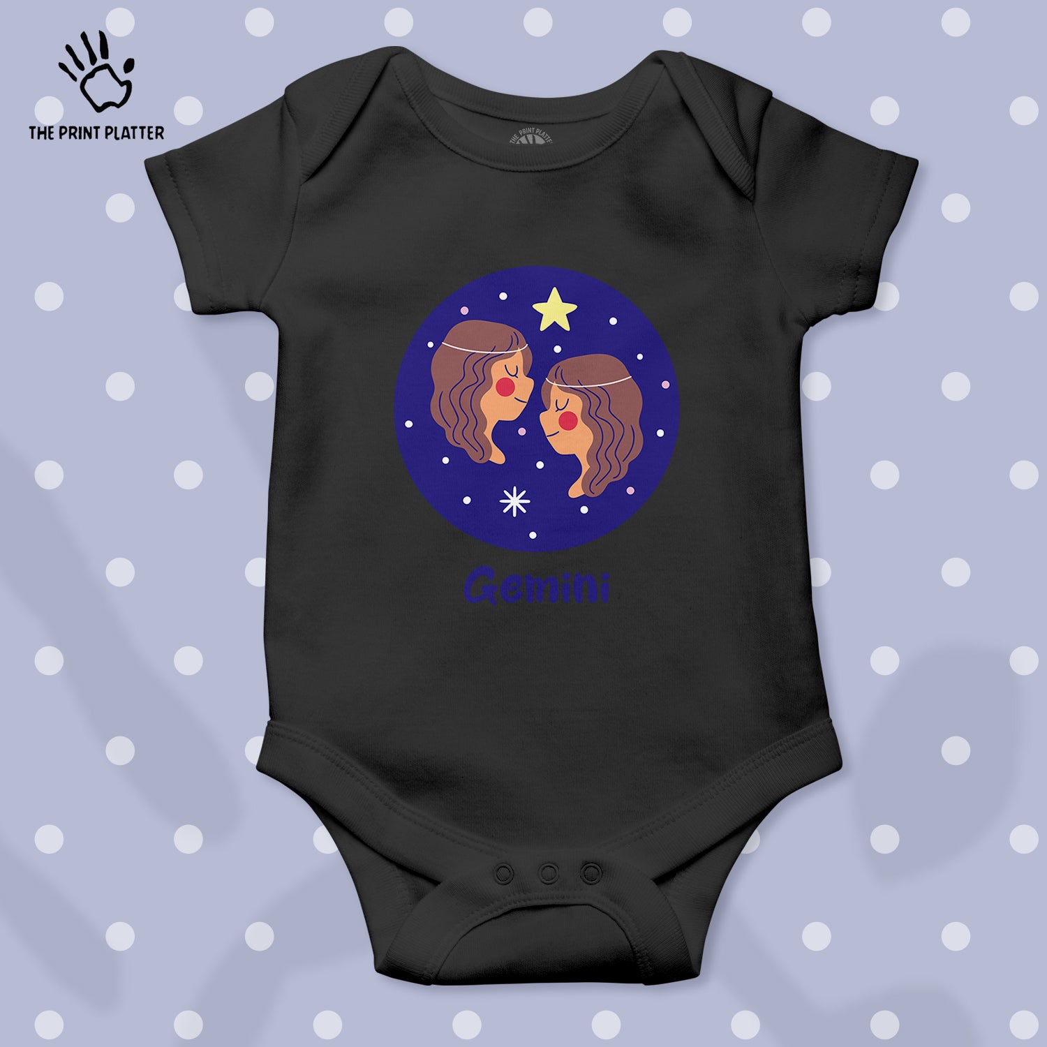 Gemini - Zodiac Unisex Half Sleeve Romper