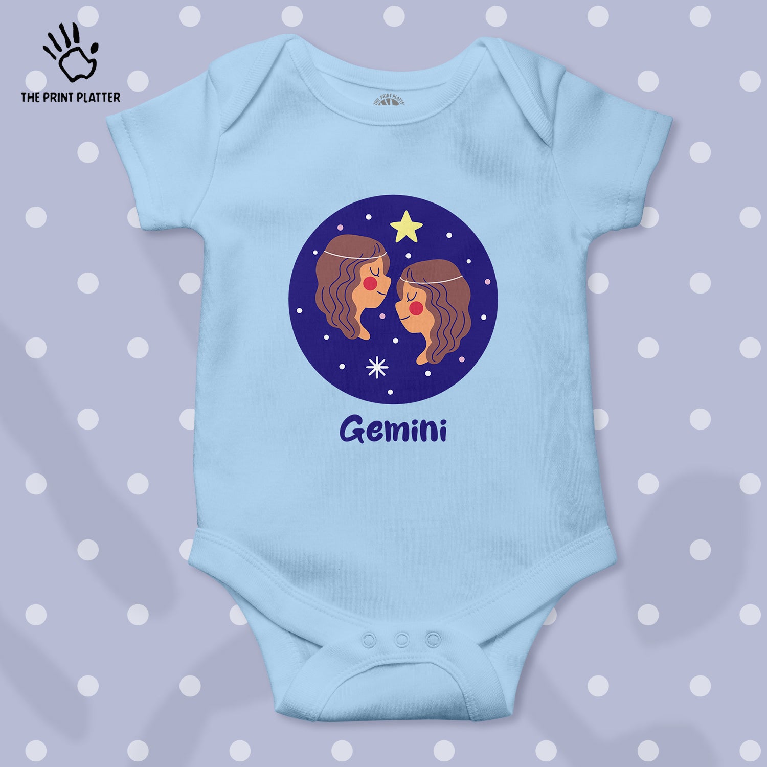 Gemini - Zodiac Unisex Half Sleeve Romper