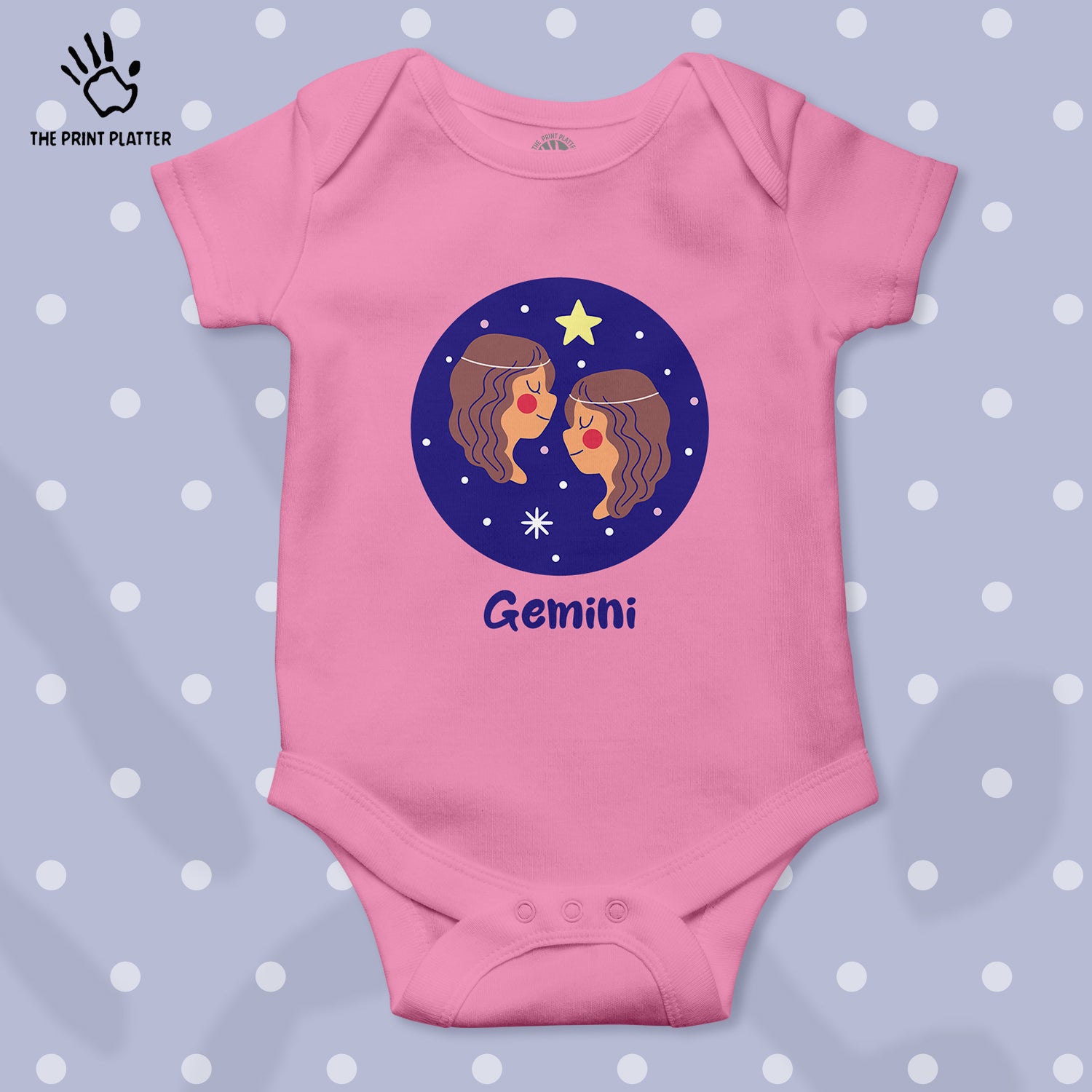 Gemini - Zodiac Unisex Half Sleeve Romper