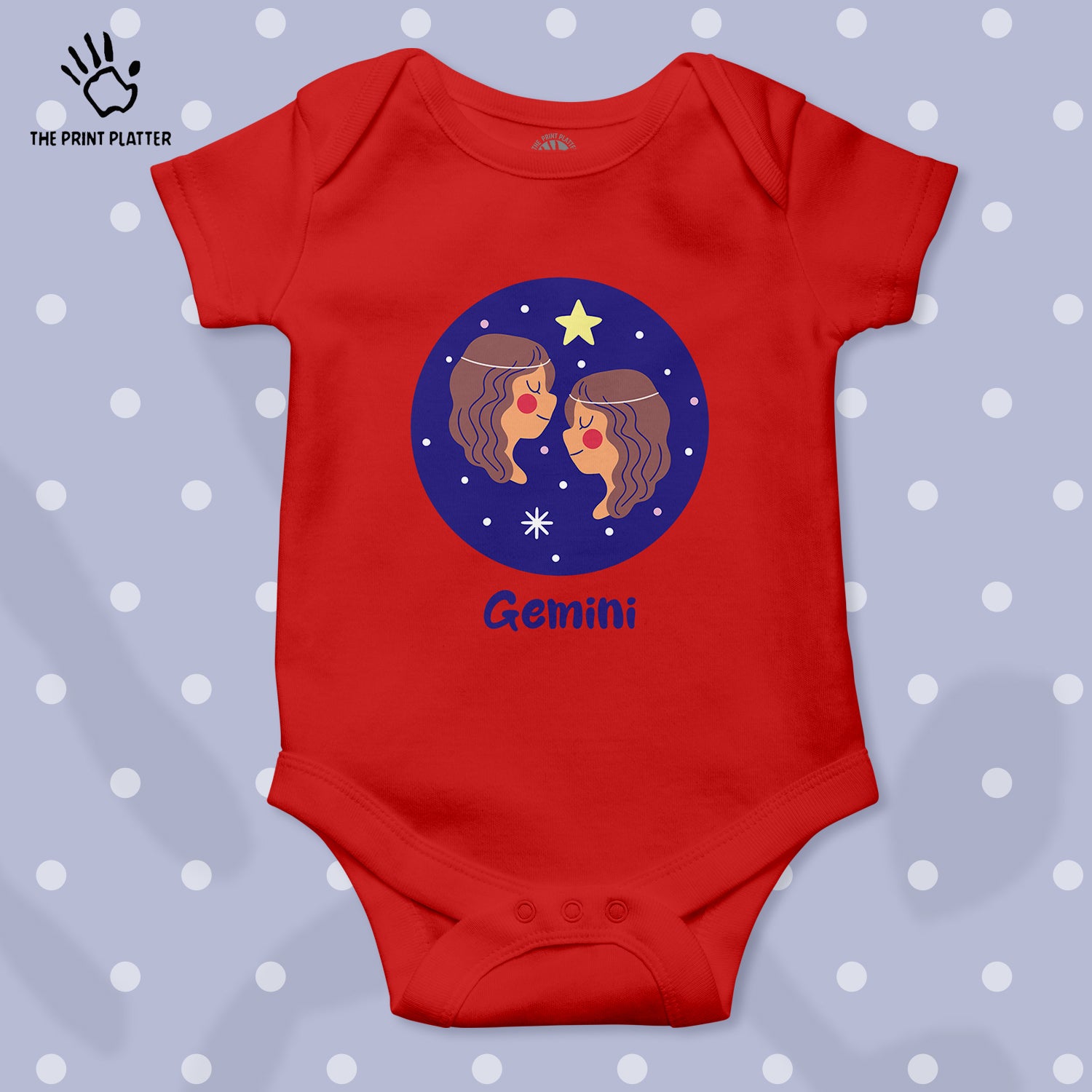 Gemini - Zodiac Unisex Half Sleeve Romper