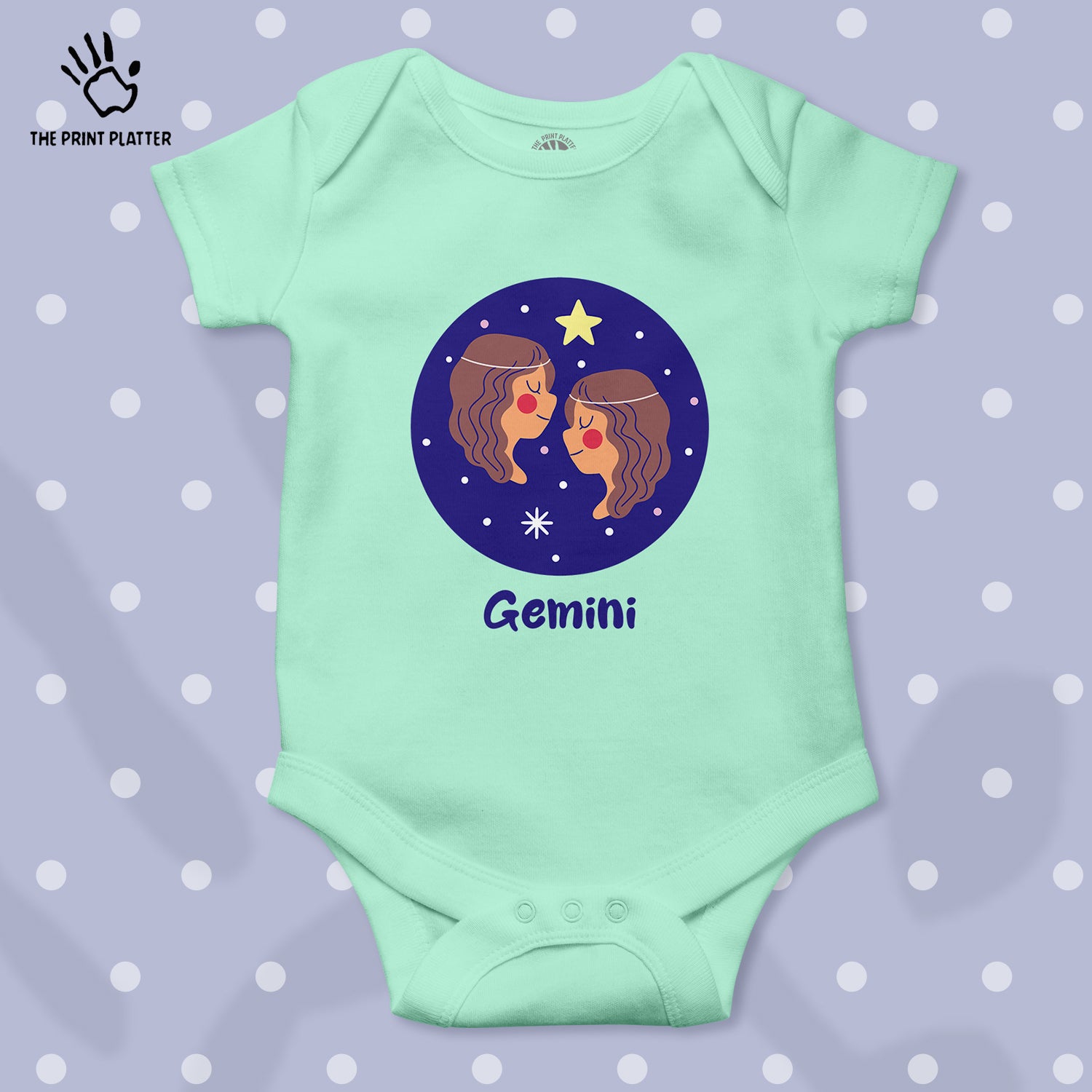 Gemini - Zodiac Unisex Half Sleeve Romper