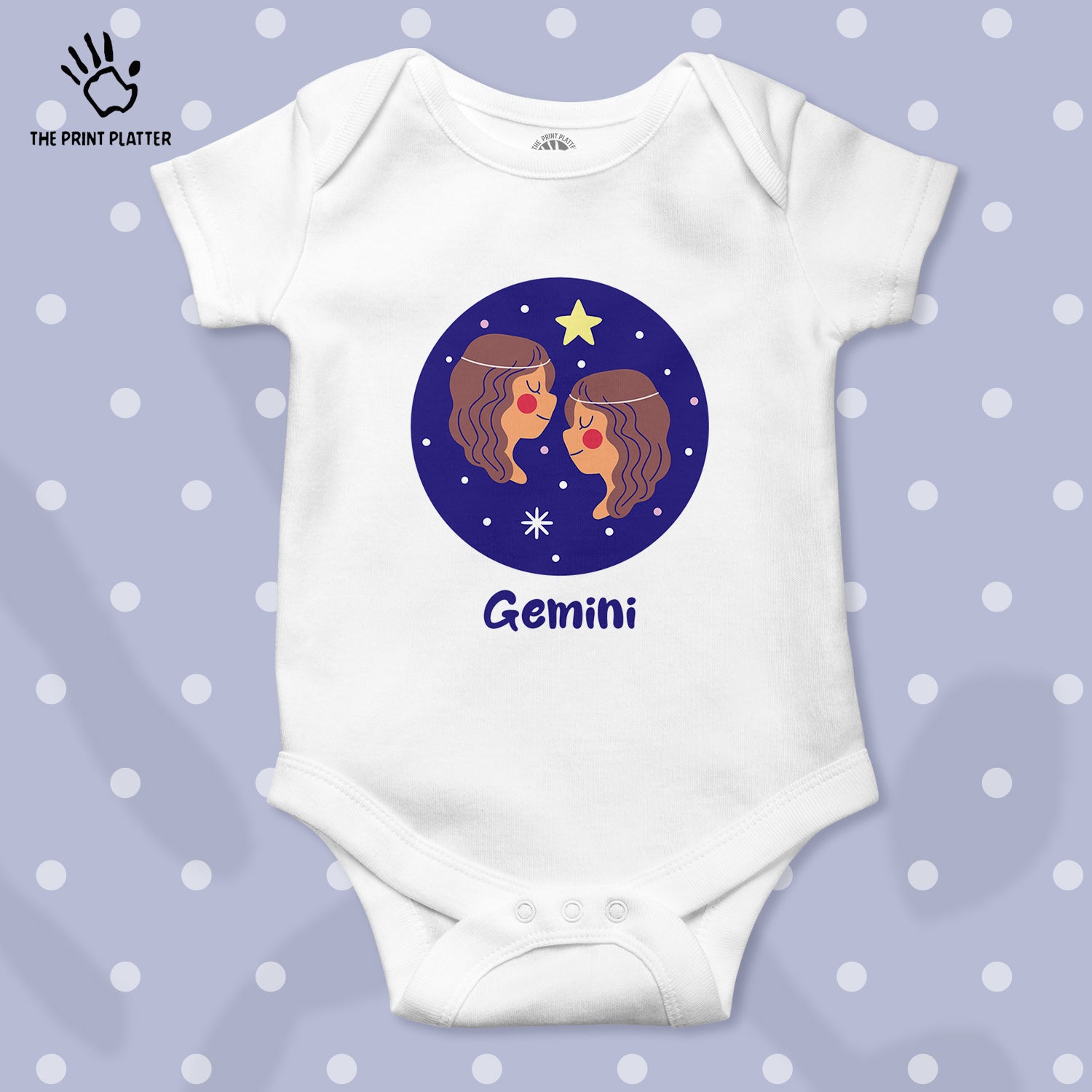 Gemini - Zodiac Unisex Half Sleeve Romper