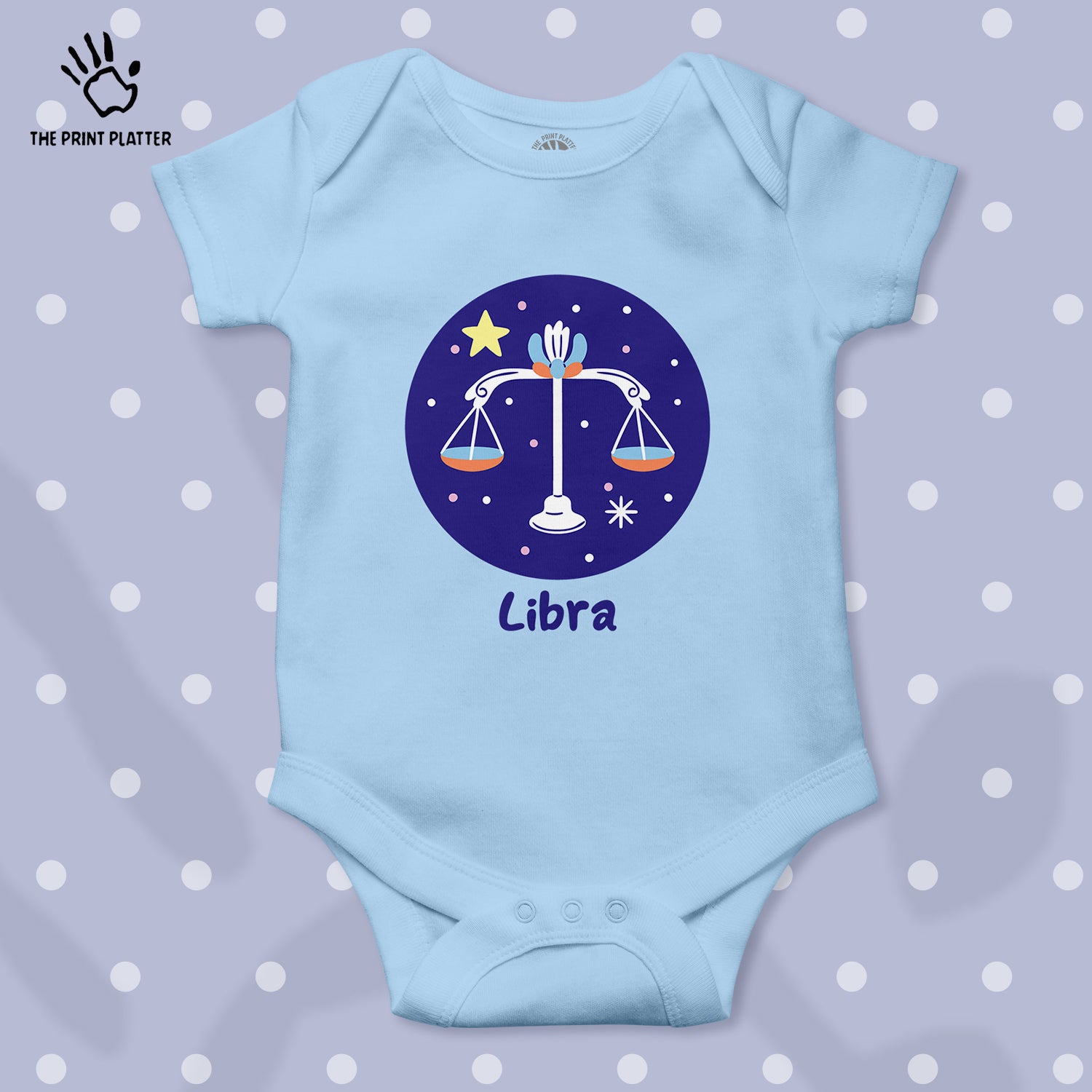 Libra - Zodiac Unisex Half Sleeve Romper