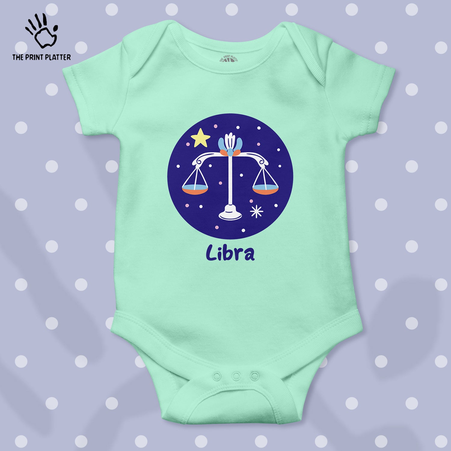 Libra - Zodiac Unisex Half Sleeve Romper