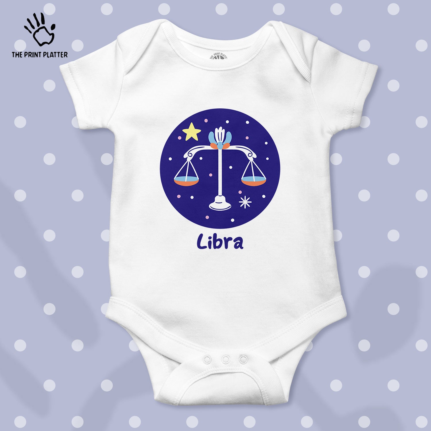 Libra - Zodiac Unisex Half Sleeve Romper