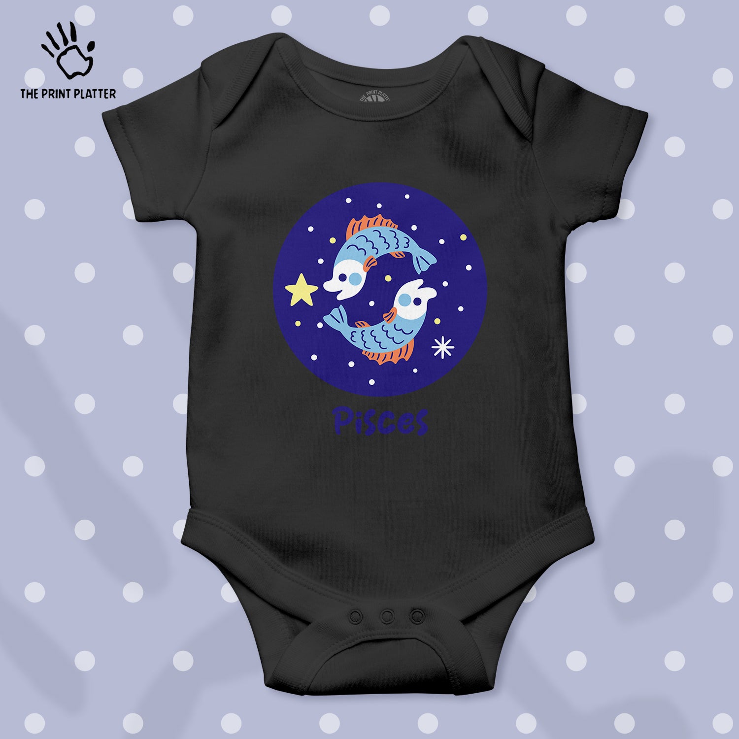 Pisces - Zodiac Unisex Half Sleeve Romper