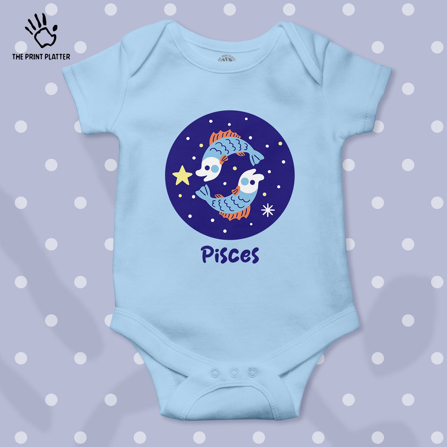 Pisces - Zodiac Unisex Half Sleeve Romper