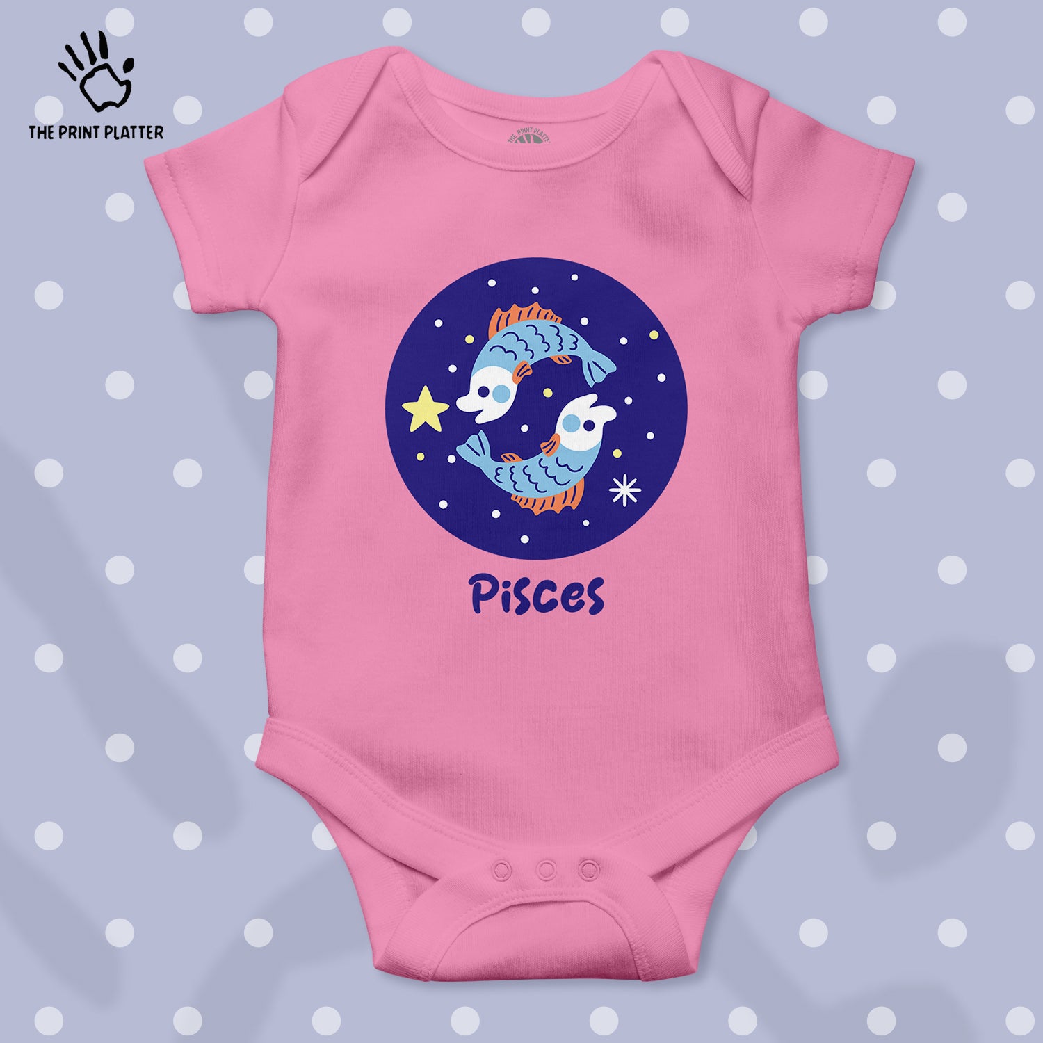 Pisces - Zodiac Unisex Half Sleeve Romper