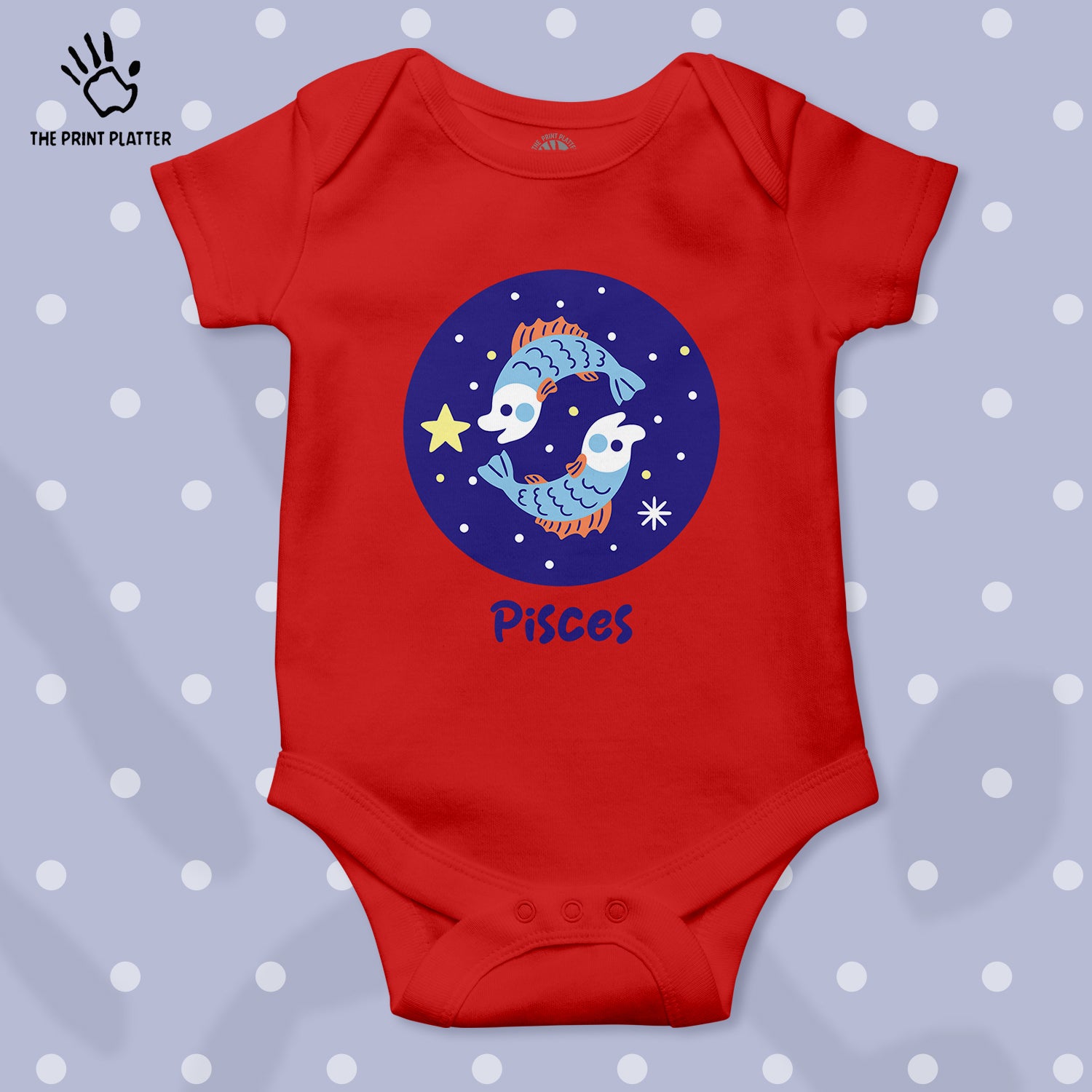 Pisces - Zodiac Unisex Half Sleeve Romper