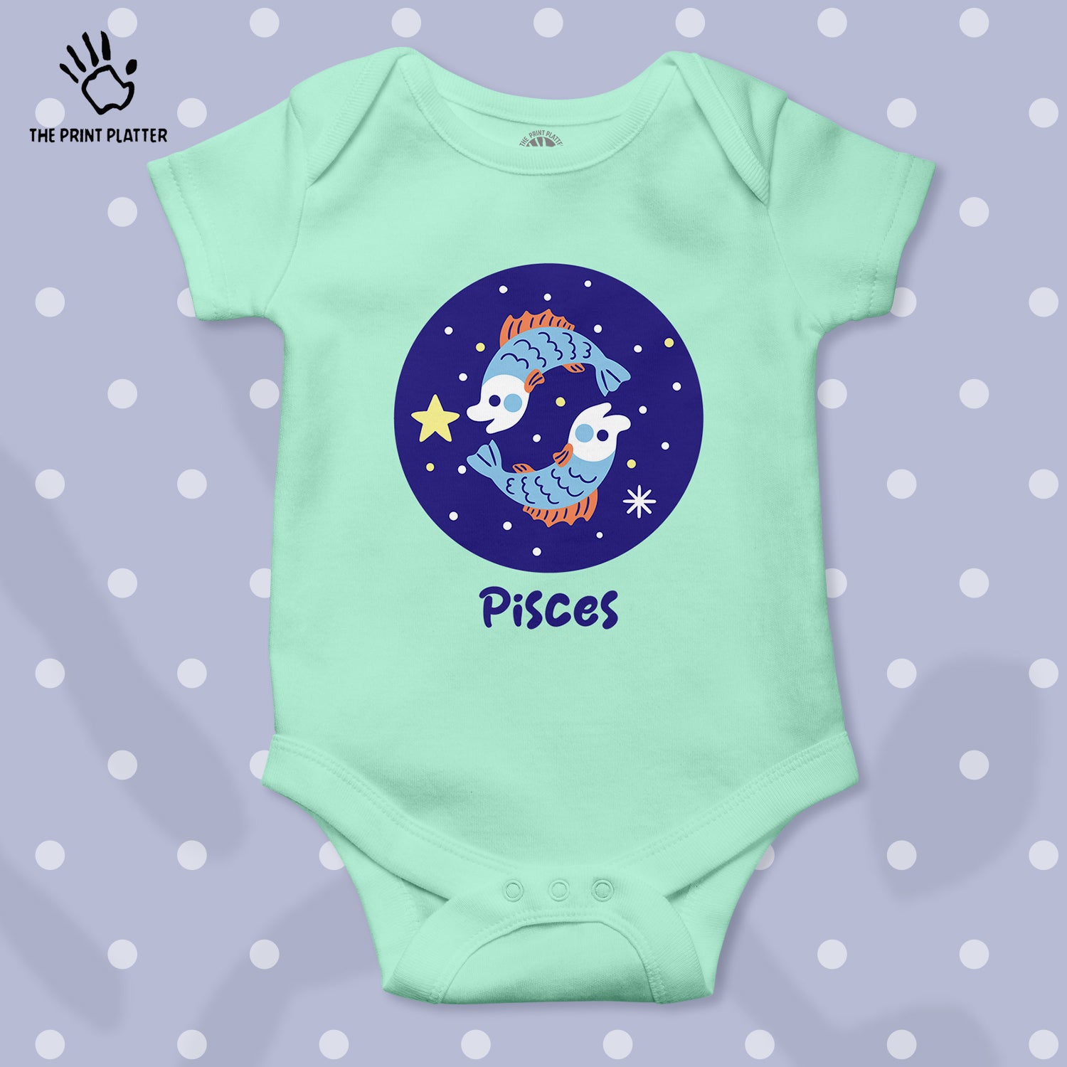 Pisces - Zodiac Unisex Half Sleeve Romper