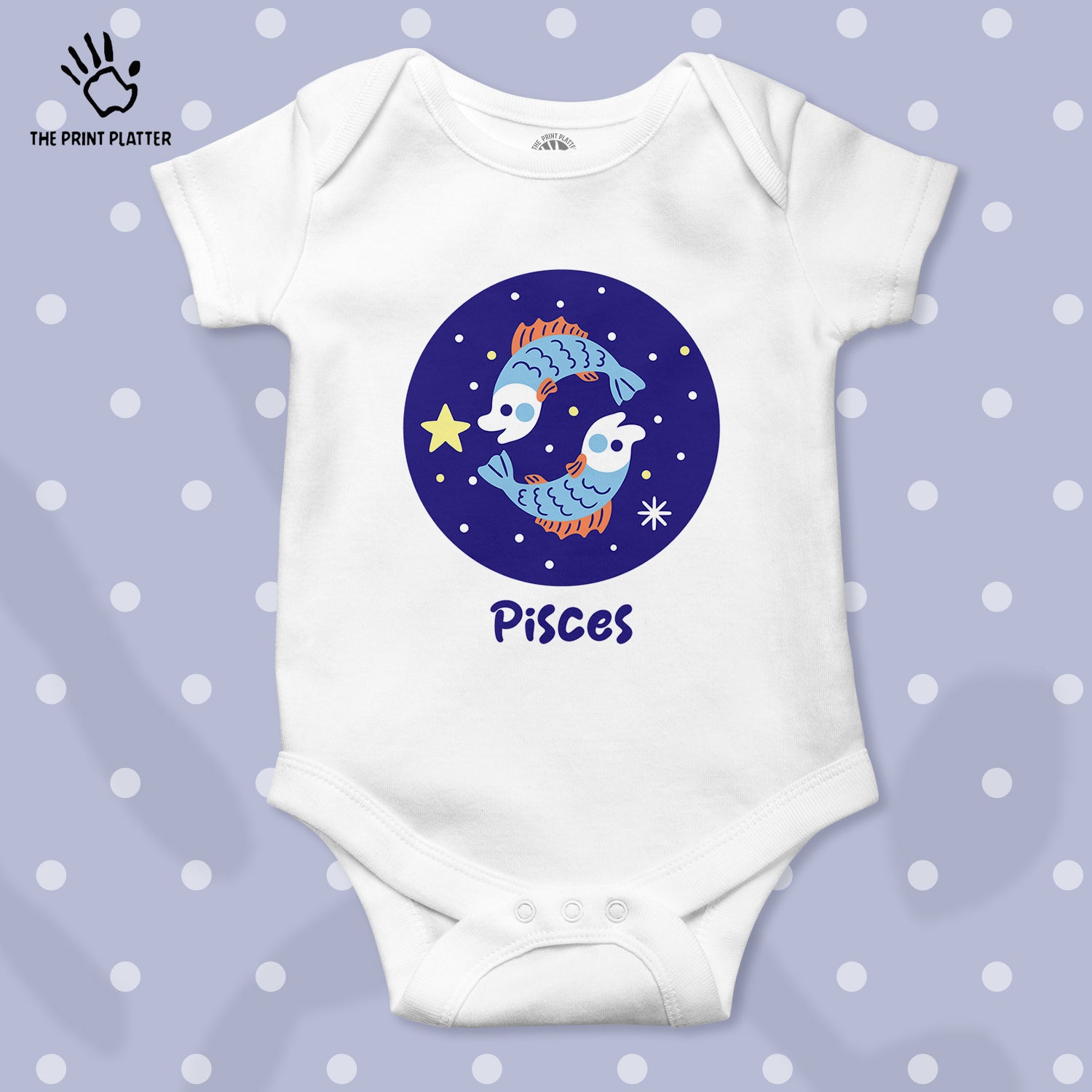 Pisces - Zodiac Unisex Half Sleeve Romper