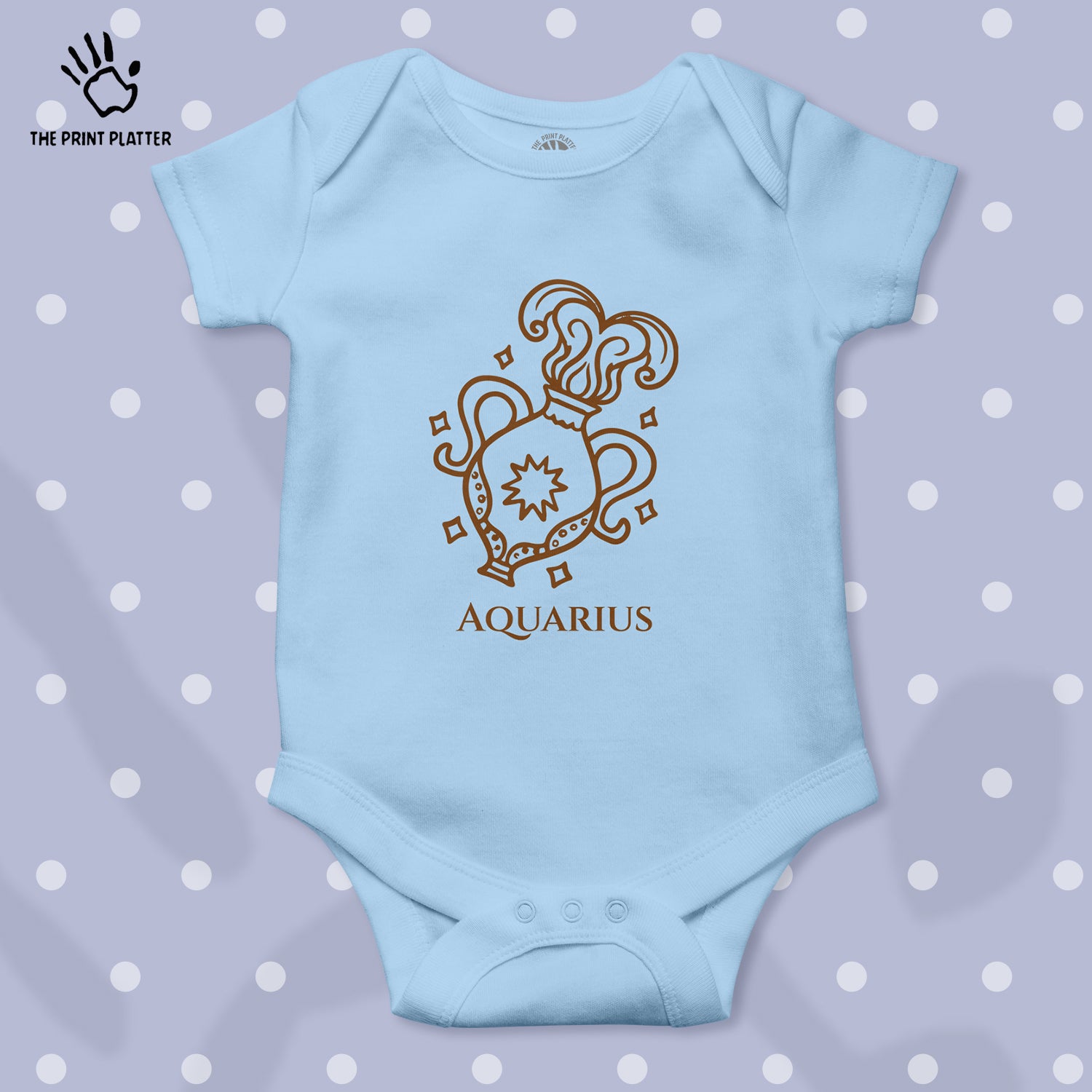 Aquarius - Zodiac Unisex Half Sleeve Romper