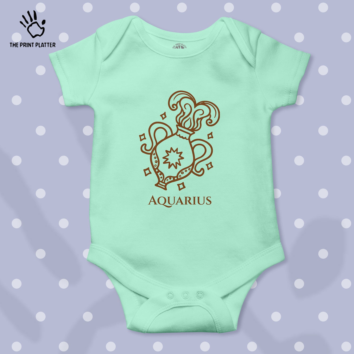 Aquarius - Zodiac Unisex Half Sleeve Romper