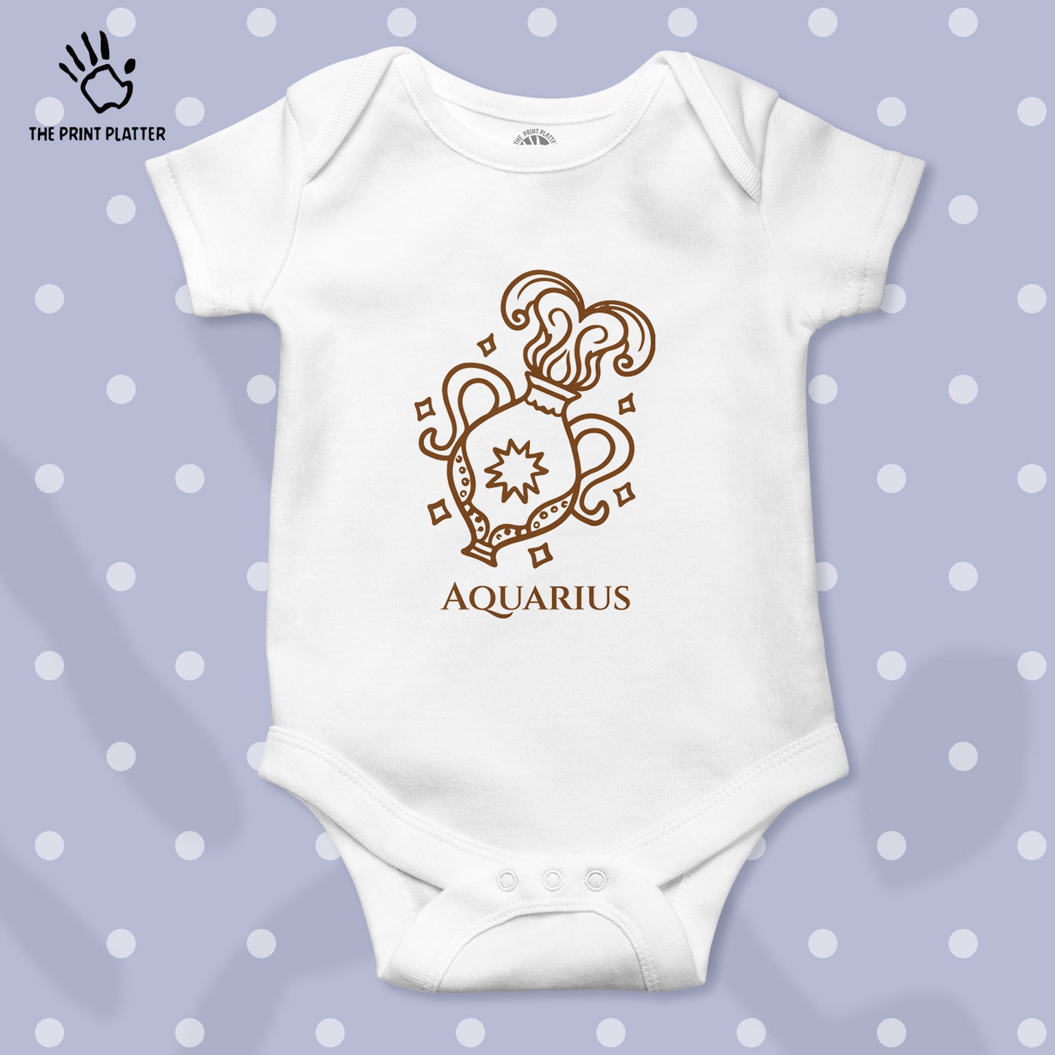 Aquarius - Zodiac Unisex Half Sleeve Romper