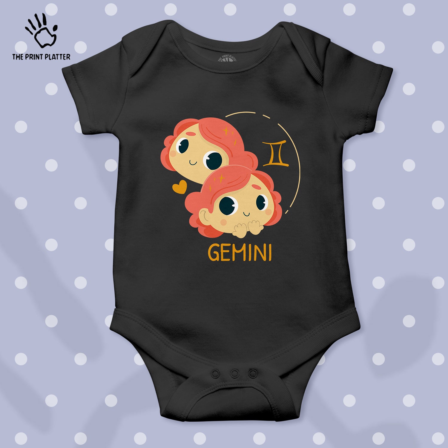 Gemini - Zodiac Unisex Half Sleeve Romper