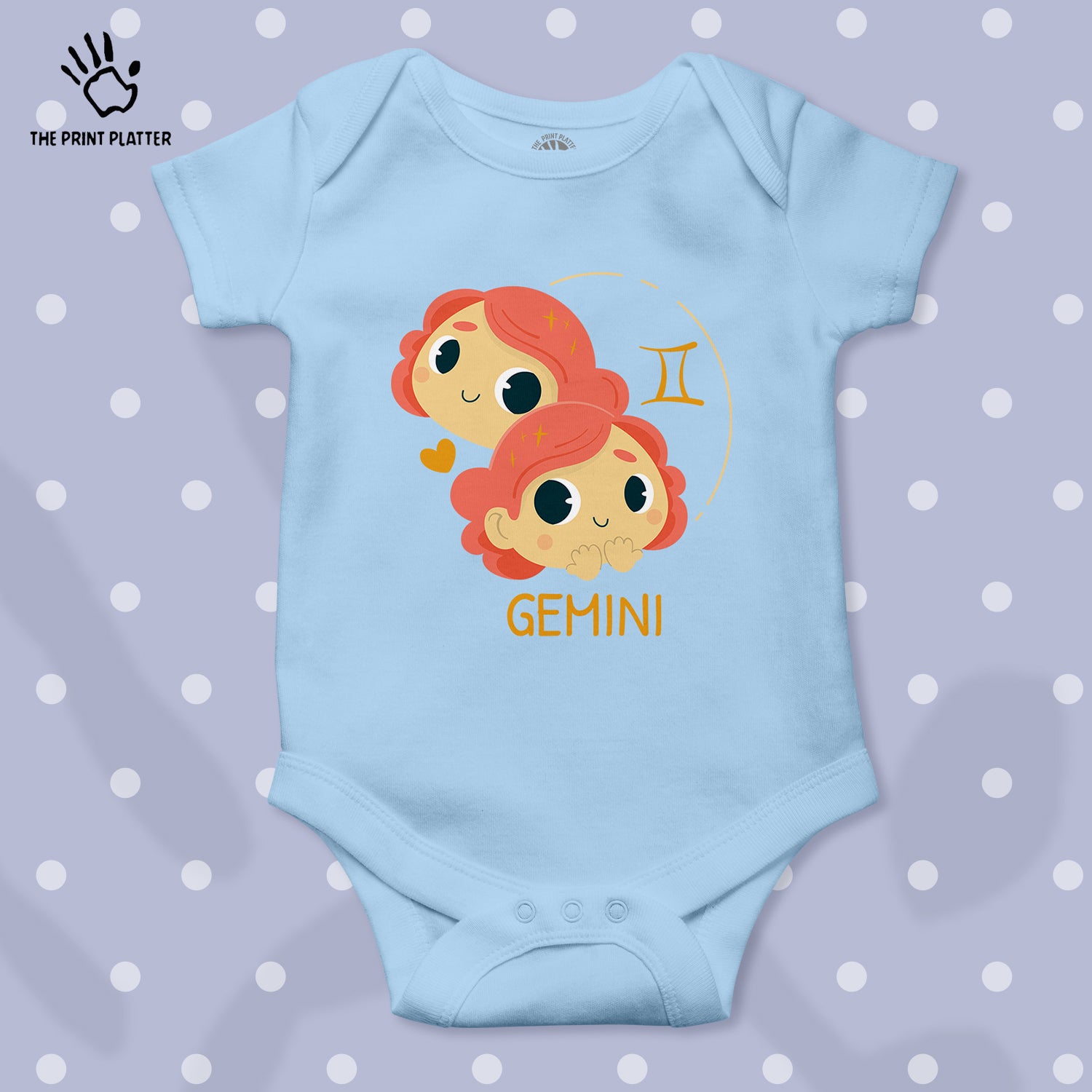 Gemini - Zodiac Unisex Half Sleeve Romper