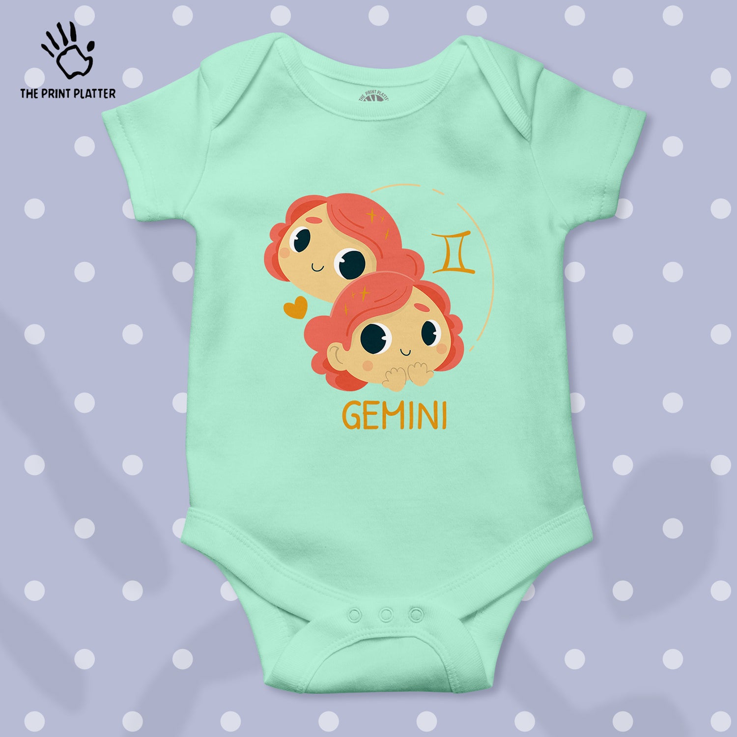 Gemini - Zodiac Unisex Half Sleeve Romper