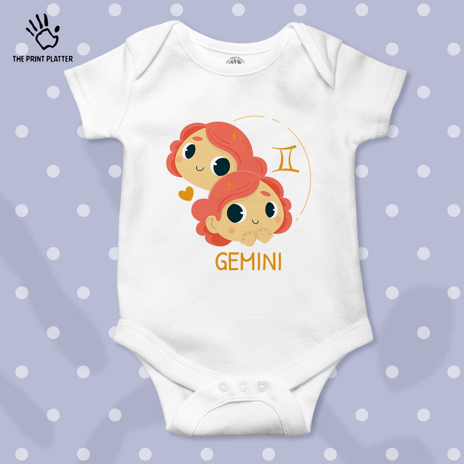 Gemini - Zodiac Unisex Half Sleeve Romper