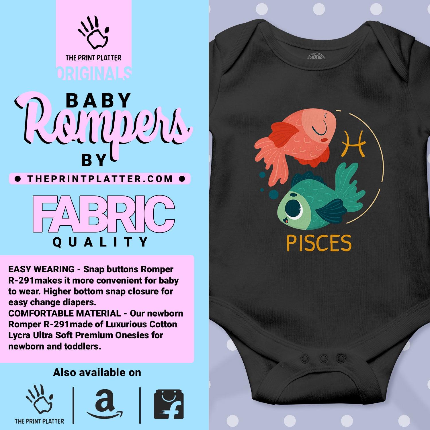 Pisces - Zodiac Unisex Half Sleeve Romper