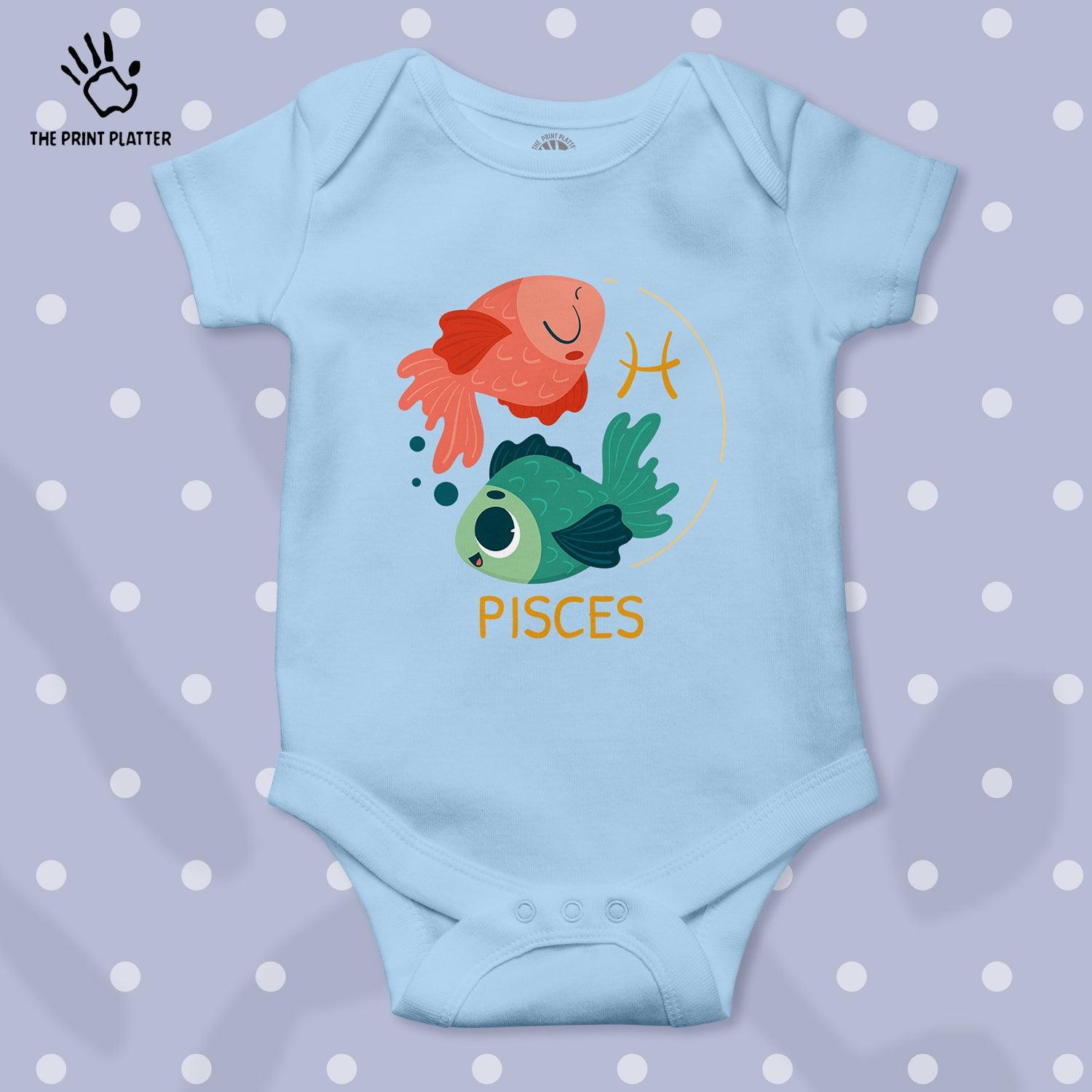 Pisces - Zodiac Unisex Half Sleeve Romper