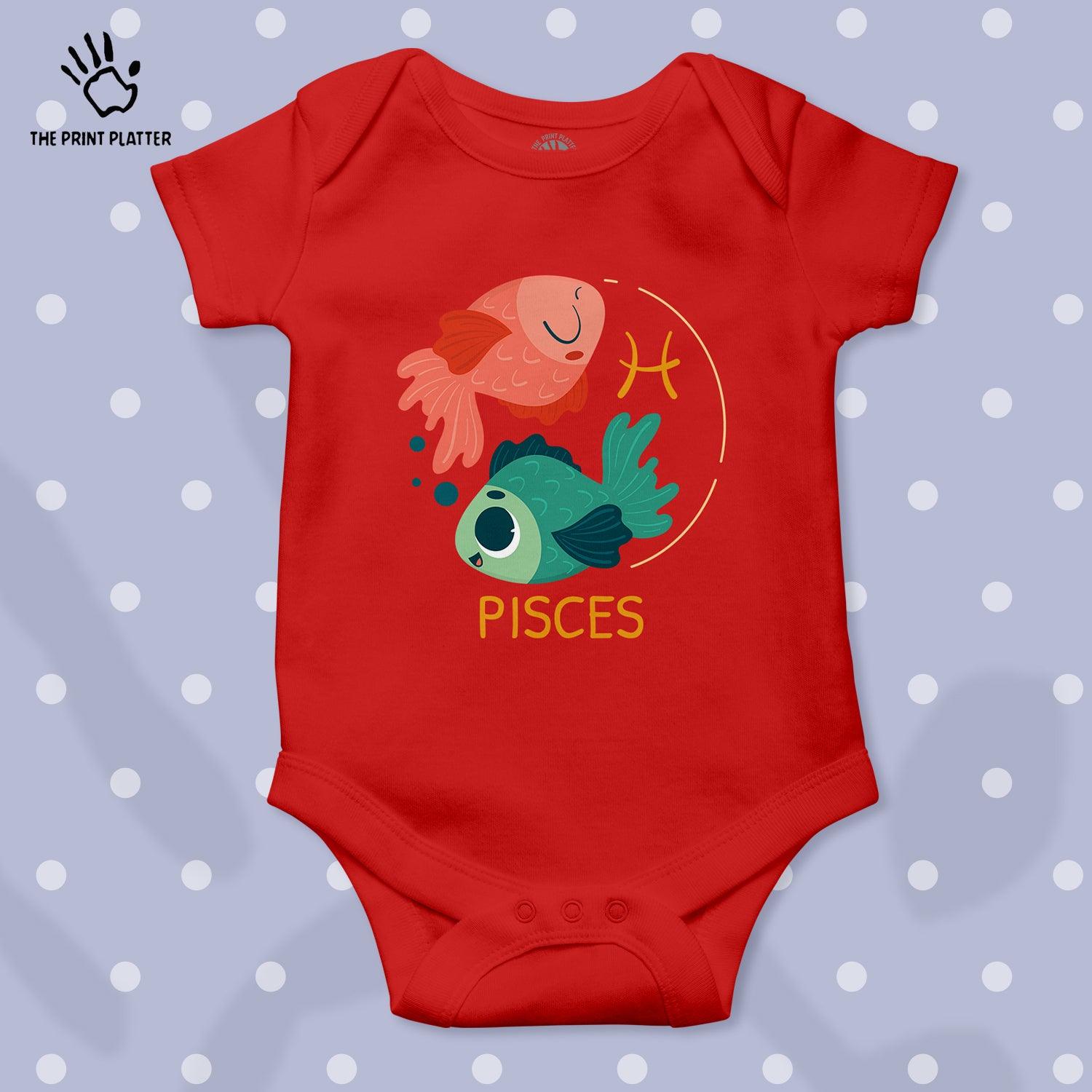 Pisces - Zodiac Unisex Half Sleeve Romper