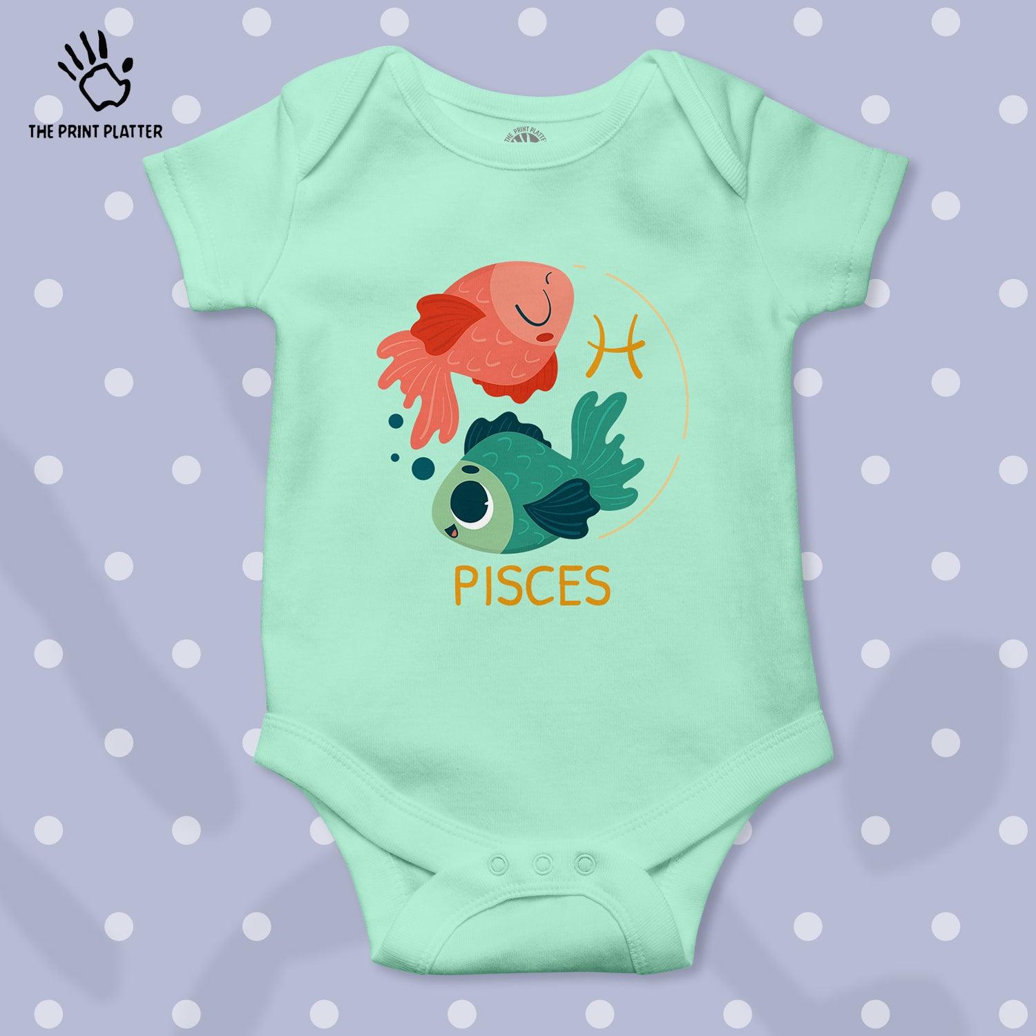 Pisces - Zodiac Unisex Half Sleeve Romper