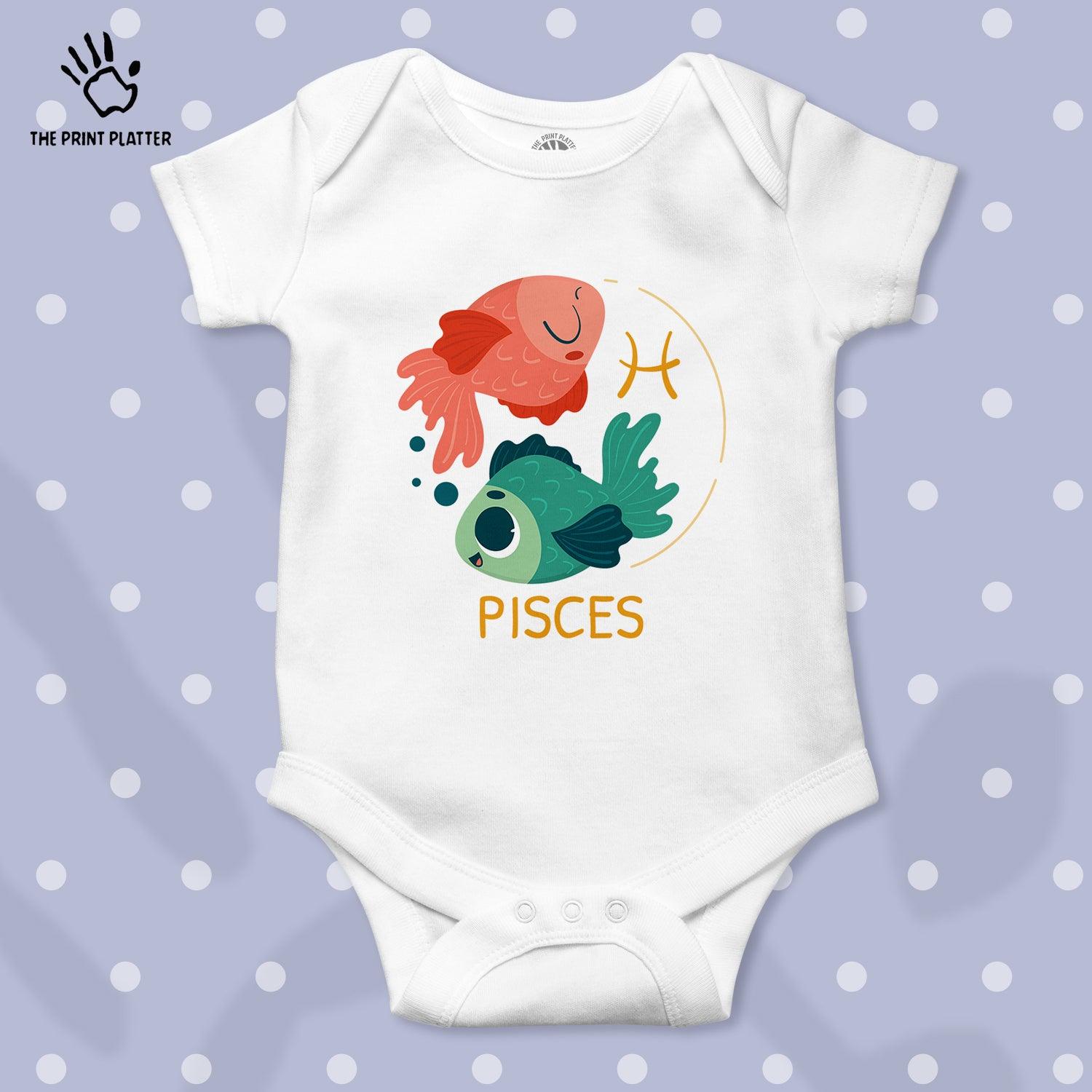 Pisces - Zodiac Unisex Half Sleeve Romper